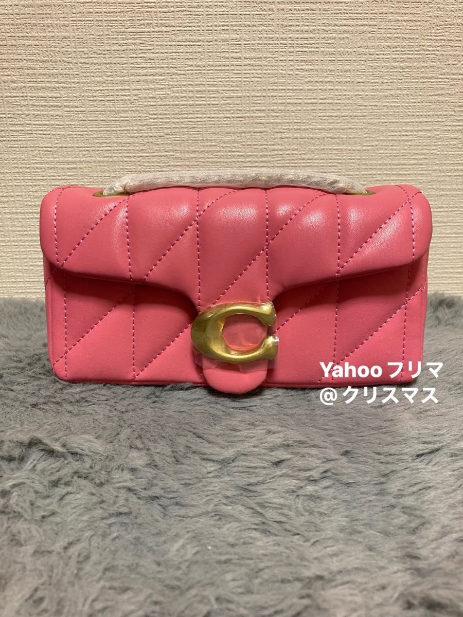 Super rare coach cp149 Gold Hardware Flower Pink Quilting 31a