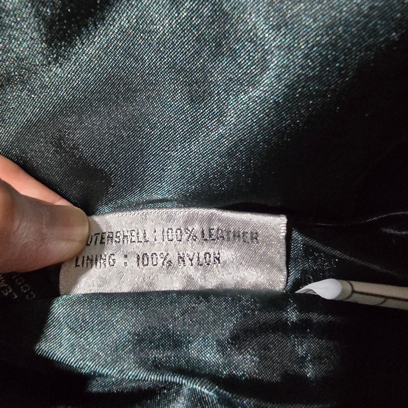 Greg Adams Leather Bomber Jacket Women Large Green Thinsulate Vintage Lined