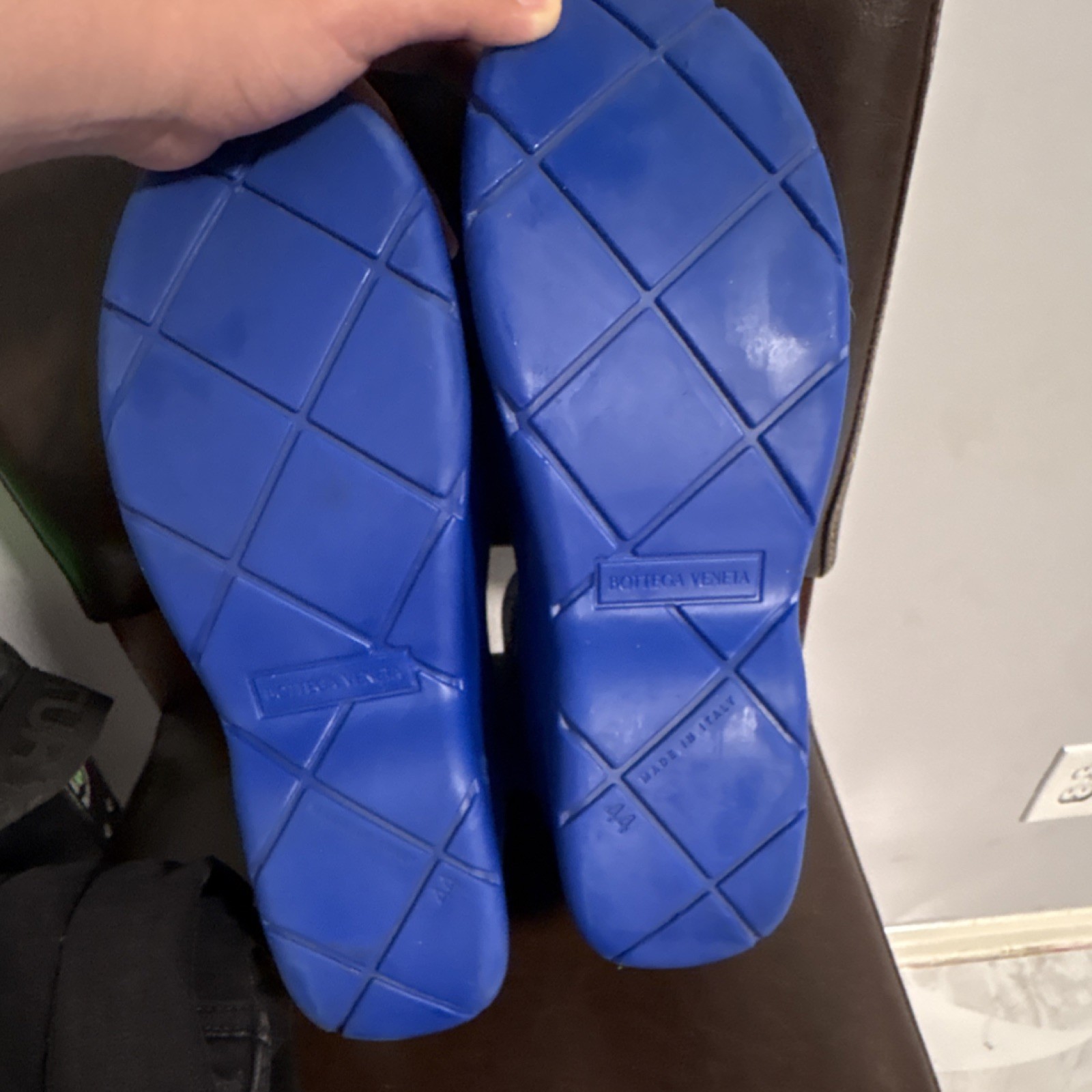 Bottega Veneta Puddle Boots Blue Size 44