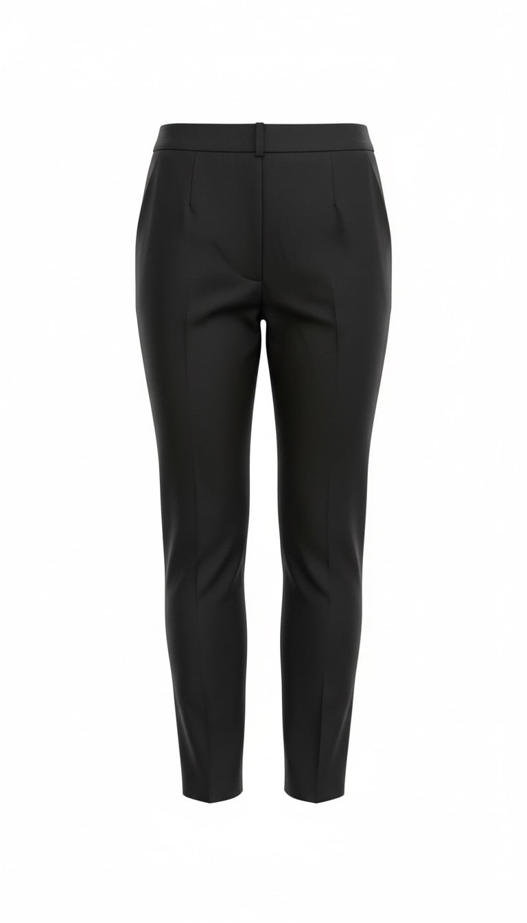 NA-KD Navy black Tailored Front Seam Suit Pants NWT