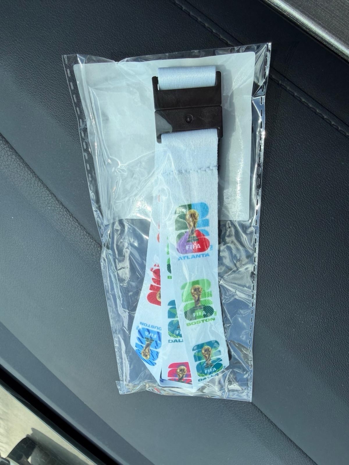 FIFA Breakaway ID Badge Holder Lanyard, Multicolor Polyester Logo Trophy