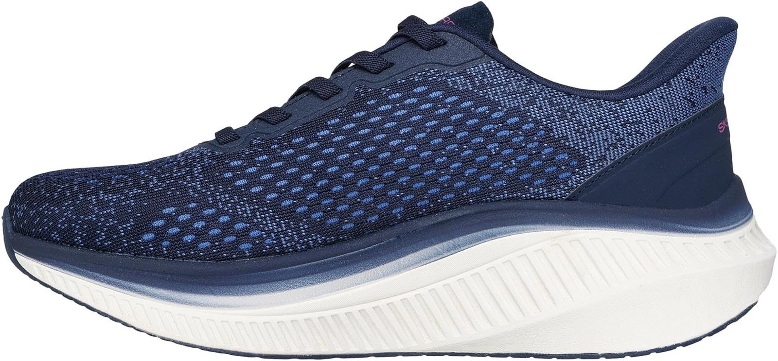 Skechers Womens Max Cushioning Arch Fit Roslyn – Navy/Purple – 5.5 B – Medium