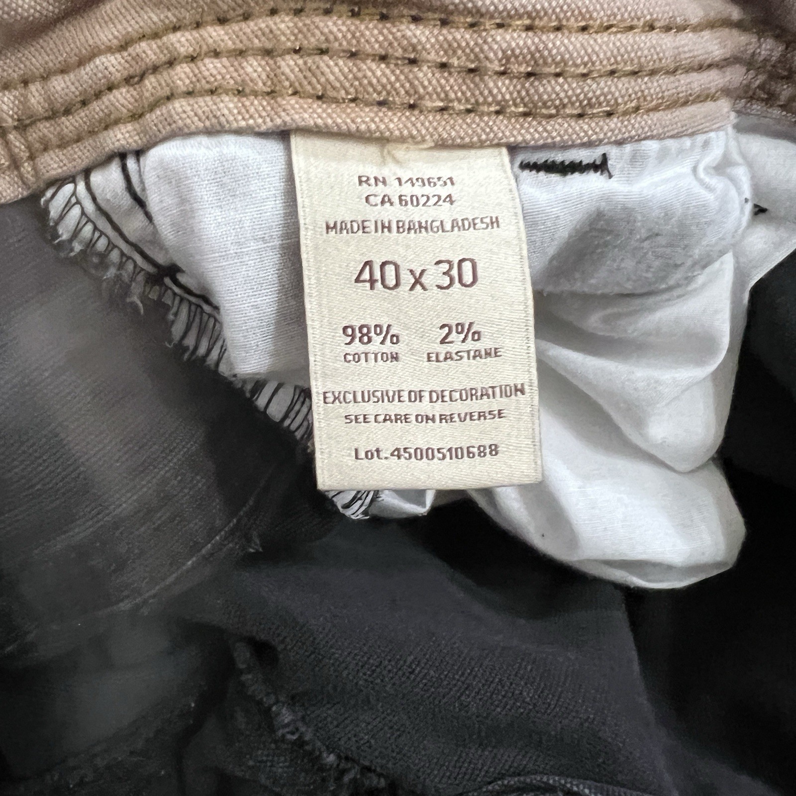 Legendary Outfitters Canvas Outdoor Carpenter Utility Pants Black Stretch 40X30