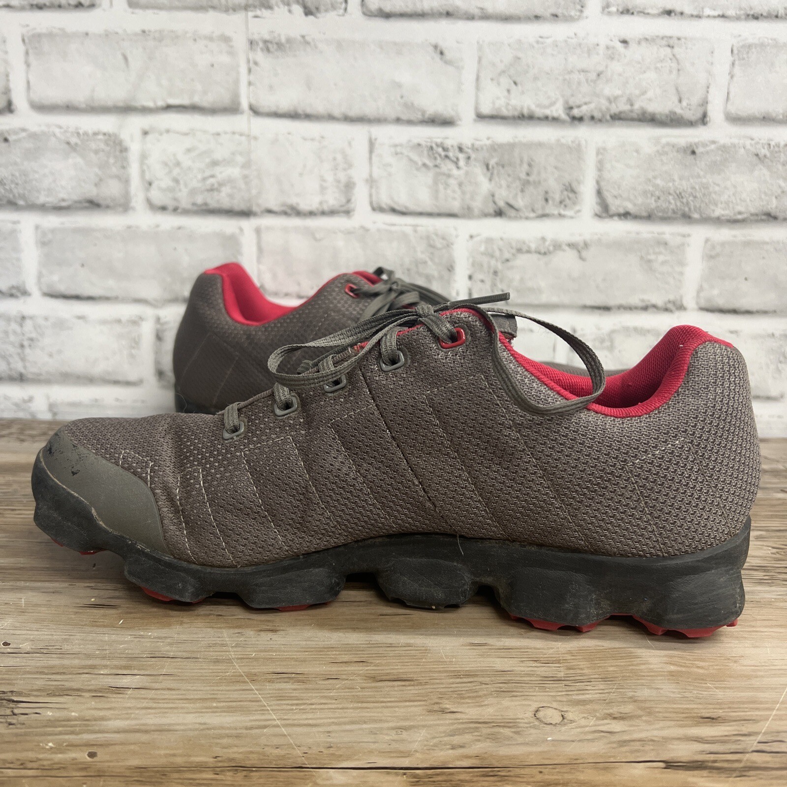 Adidas Waterproof Lace Up Gray Athletic Golf Shoes Mens Size 12 46 2/3