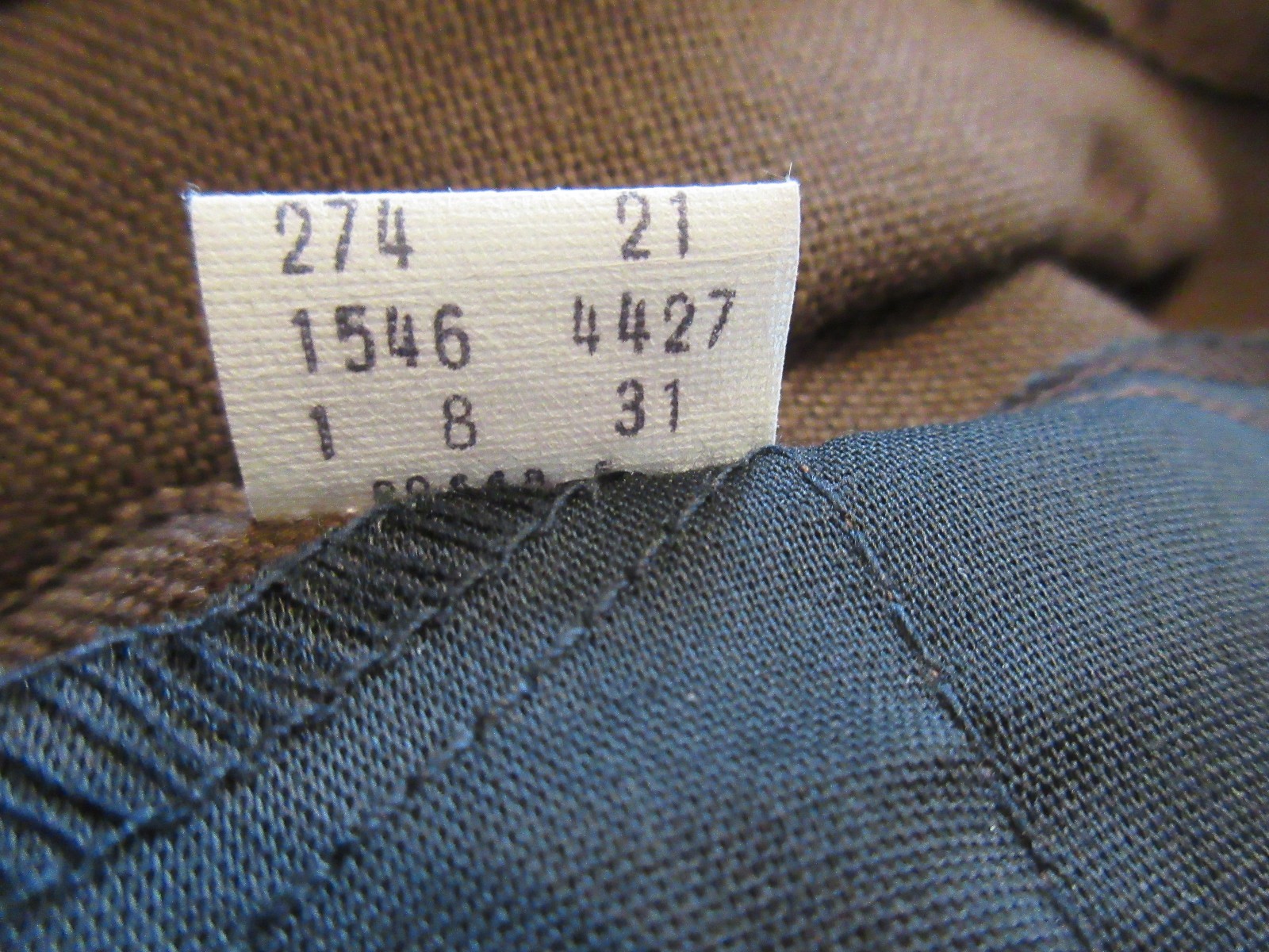 VTG Levis 546 Boot Cut Pants Size 48 X 32 NWOT Poly Cotton Dark Brown