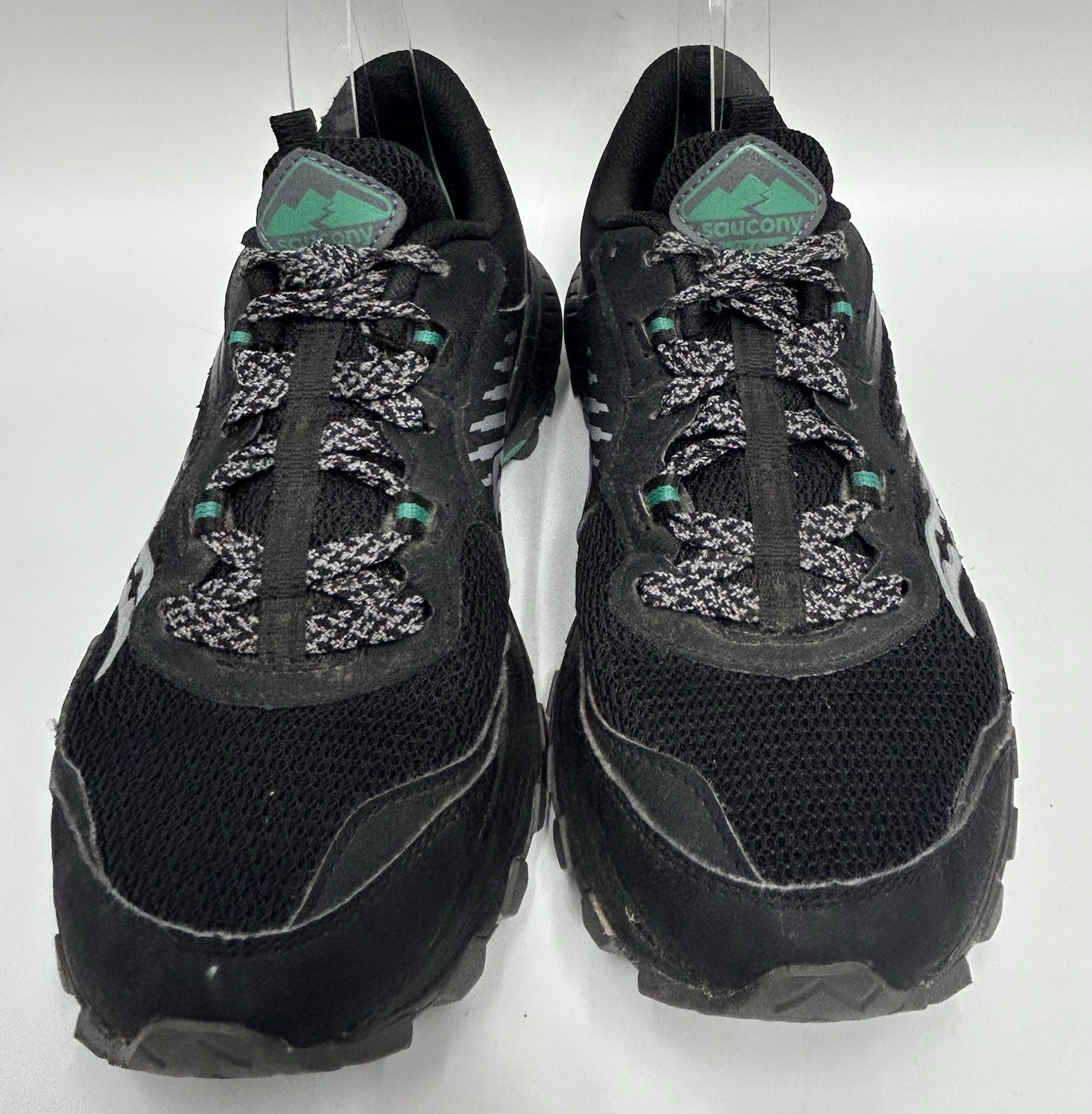 Saucony Excursion TR15 Trail Shoes Womens 9 Black Jade Running Walking Hiking