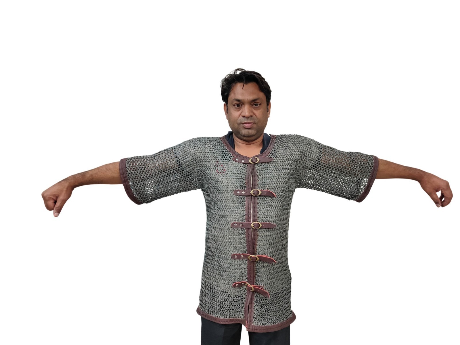 Medieval Mild Steel Butted Chainmail Shirt