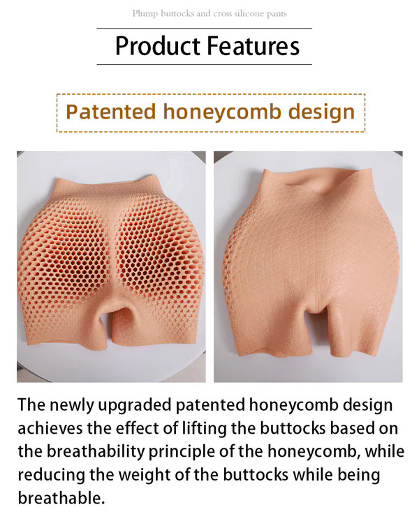 Silicone Hips Pants Plump Buttocks Sexy Silicone Buttocks Hip Up Enhanced panty