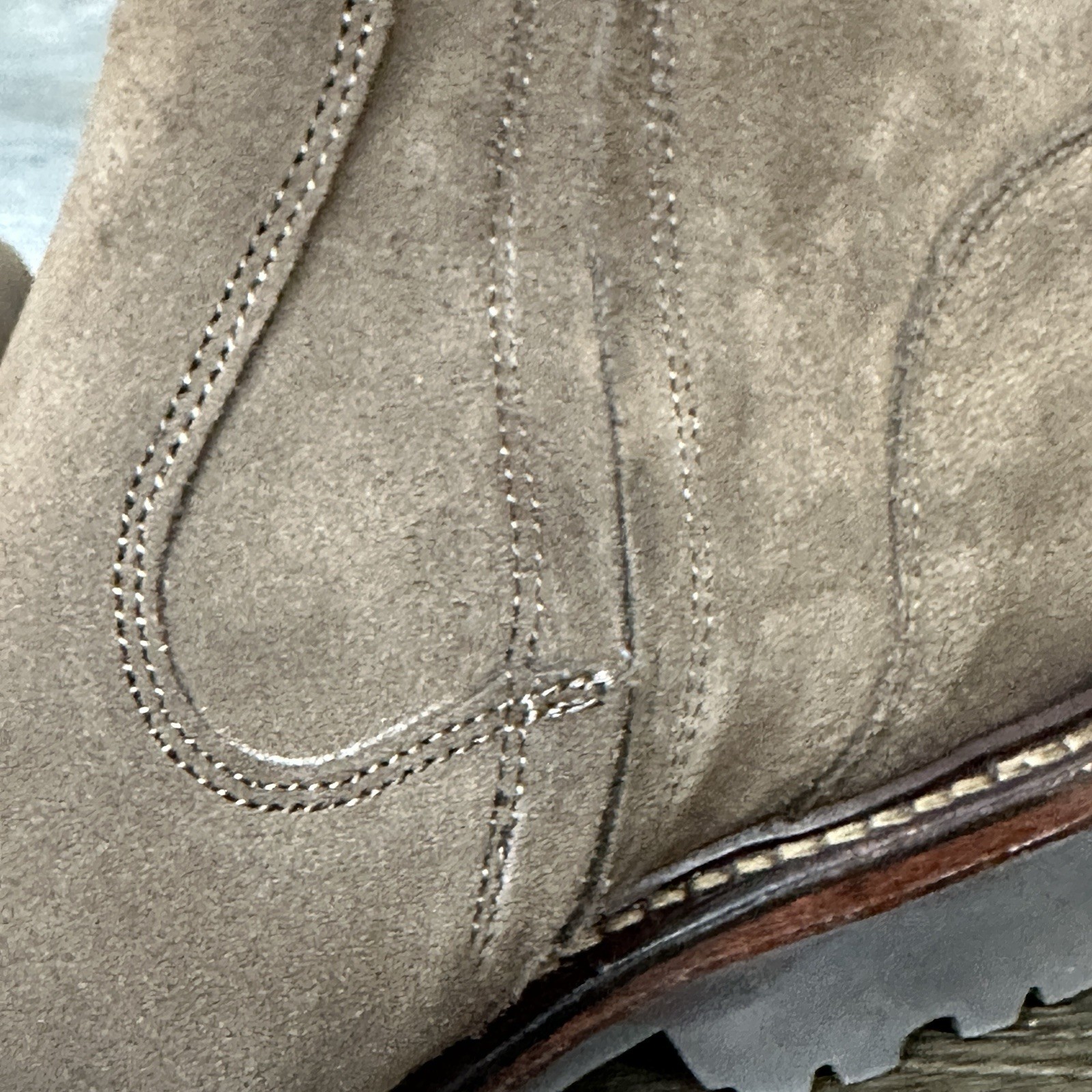 Allen Edmonds Men’s Discovery Moto Boots Sz 10 Suede Side Zip Brown 4929