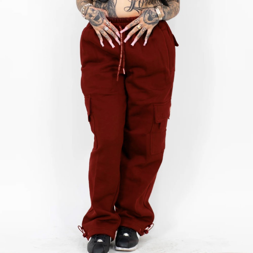 FB COUNTY MENS HEAVYWEIGHT FLEECE CARGO PANTS FBCOUNTY CASUAL SWEATPANTS XS-3XL