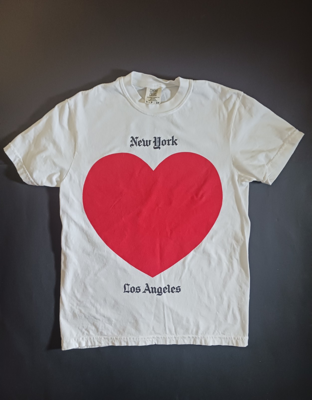 NYLovesLA X Kingsland Editions Sz Sm Silkscreened NY Loves LA Tshirt Wildfire…