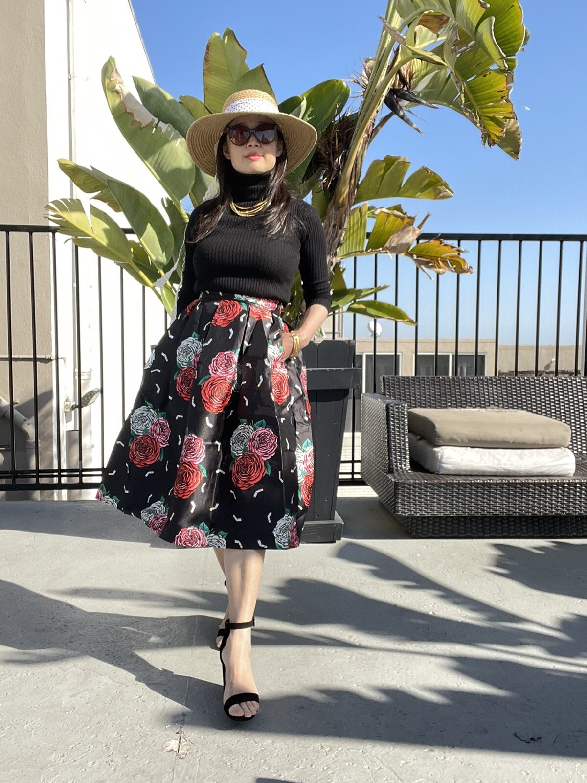 NWT Hesperus Retro vtg Rockabilly Full Midi Circle novelty print cigarette S&XS
