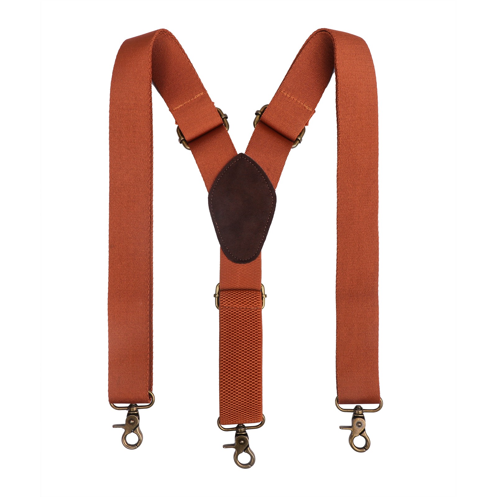 TOURBON Retro Men’s Suspenders Y Back Y-Shaped Hooks Pants Braces Bestman Gift