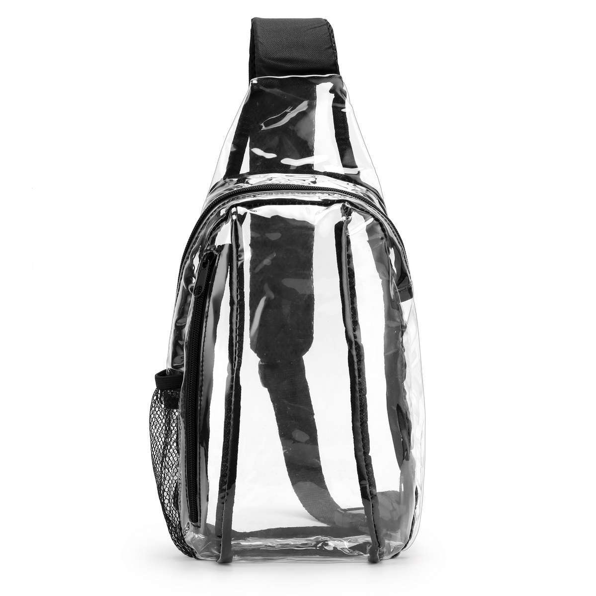 Clear PVC Sling Bag Transparent Stadium Shoulder Crossbody Chest Pack Adjustable