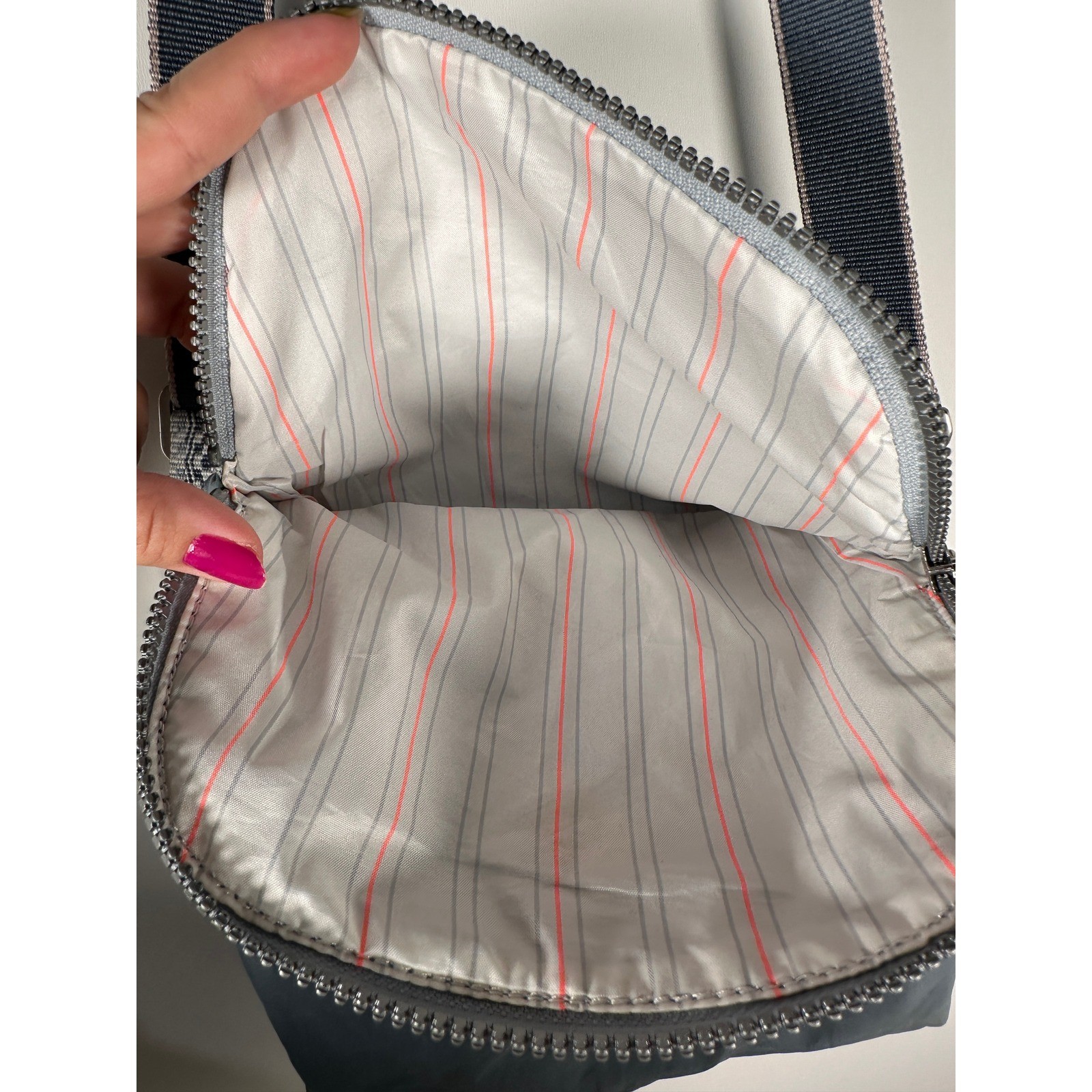 Lululemon Go Your Om Way Crossbody Blue Gray Travel Water Resistant Festival Bag