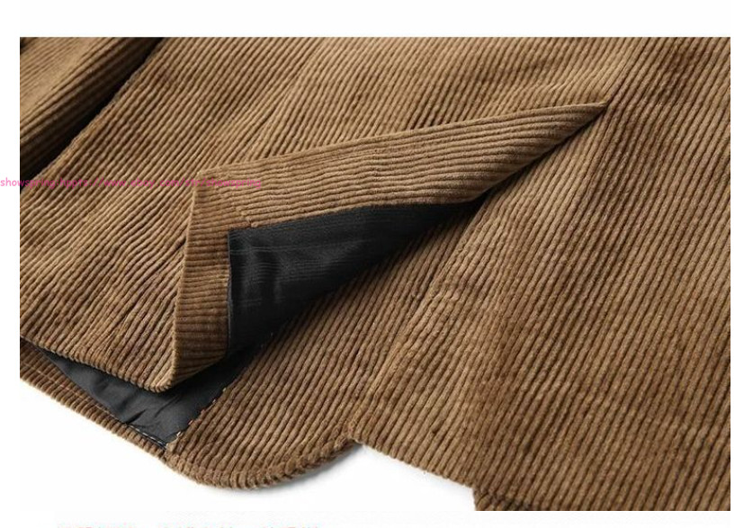 Men Vintage Casual Work Wear Corduroy Suit Fall Winter Blazer Jacket Sport Coats