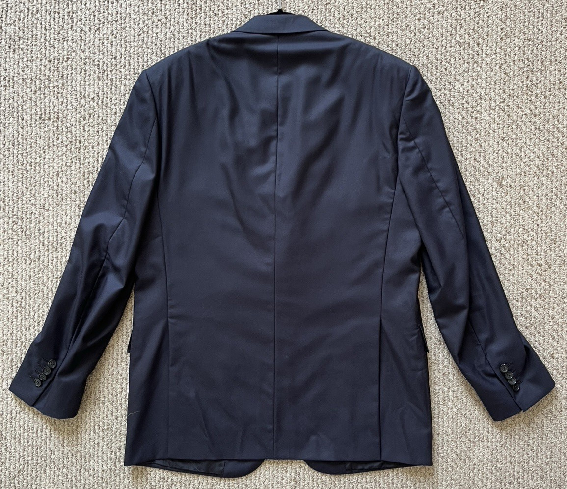 Brioni Suit Jacket Men’s 50R (US Size 40R) Navy Wool Super 160s Colosseo EUC