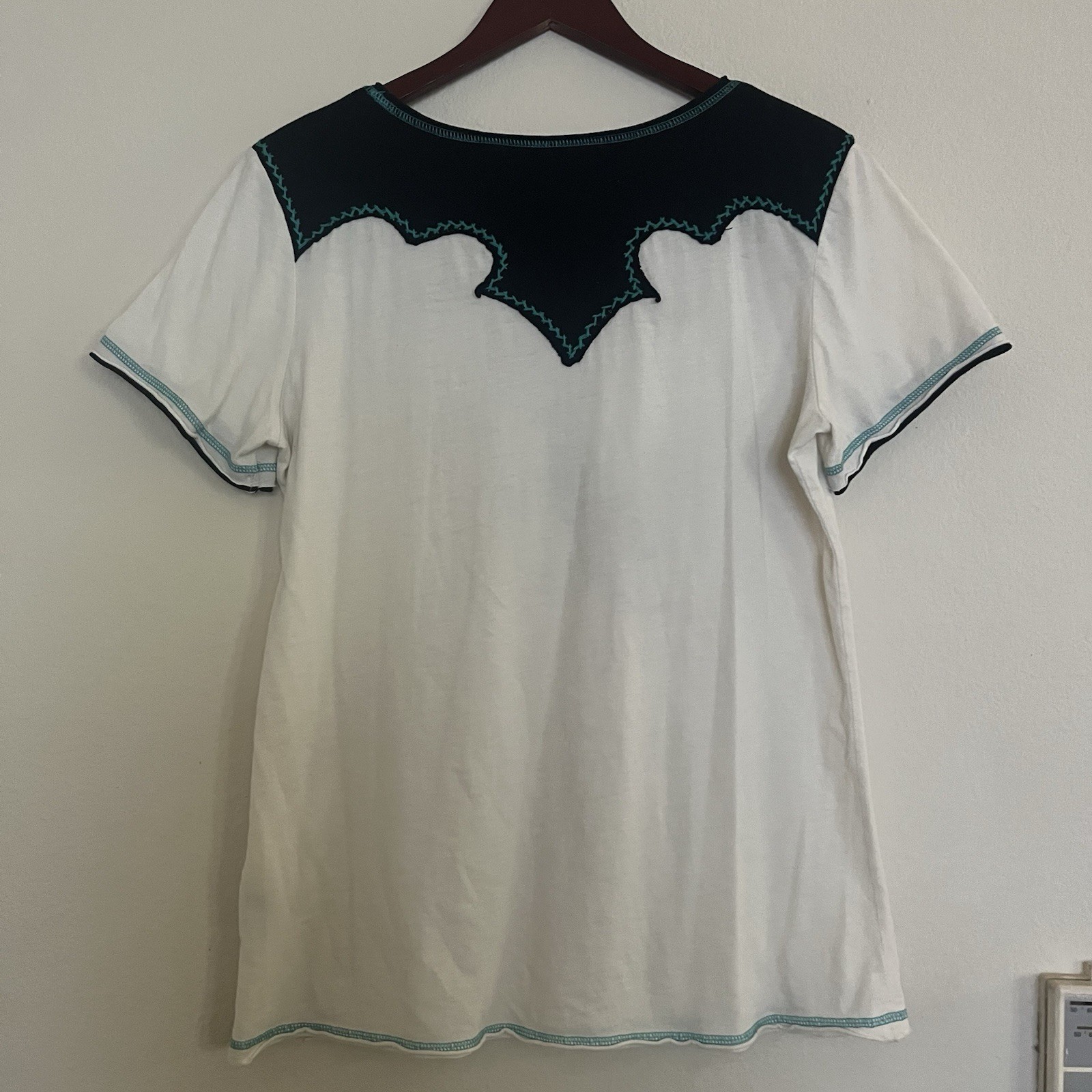 Double D Ranch The Stampede Yoakum Texas Top Women SZ XL Print Embroidered