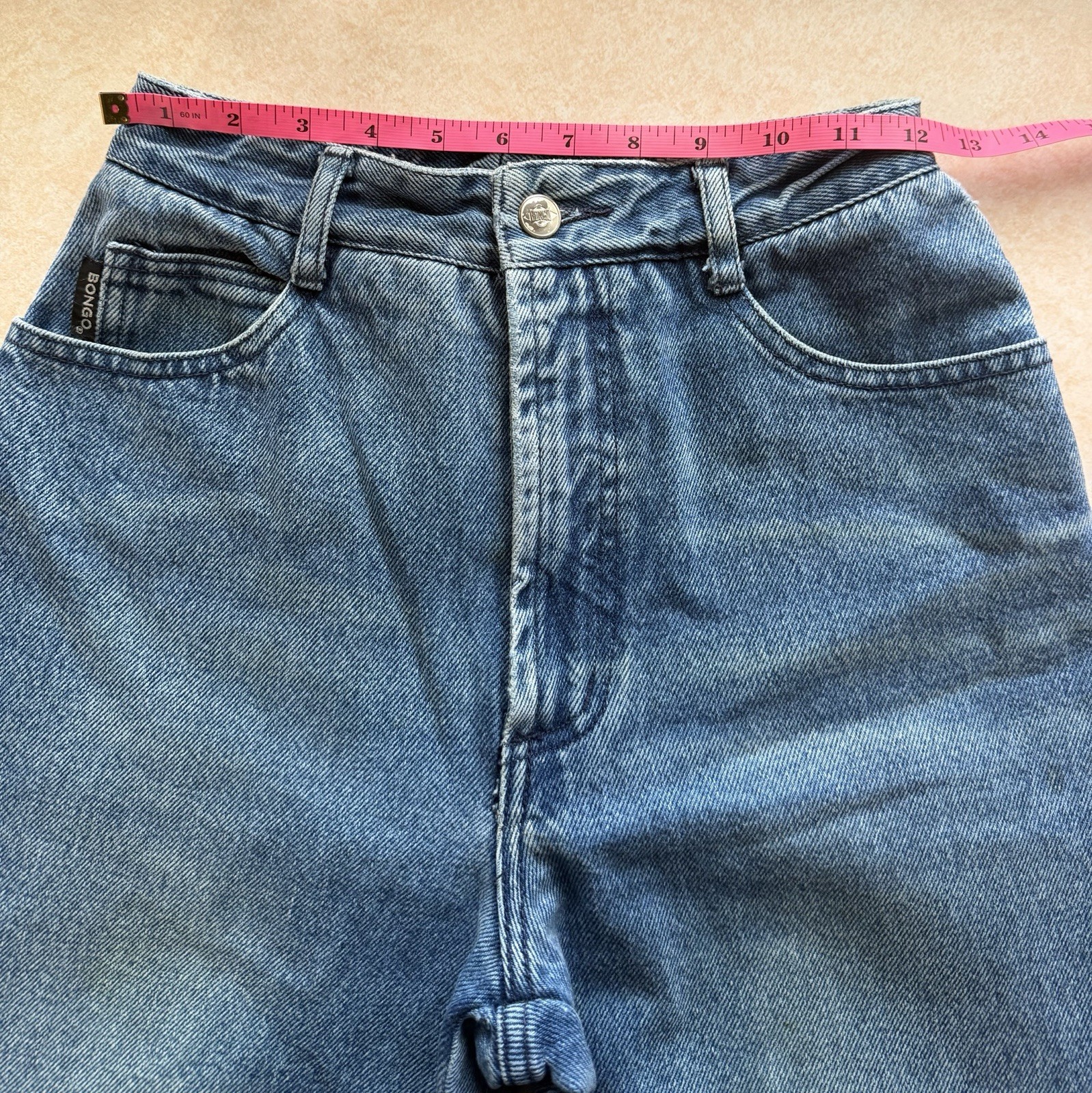 Vintage 90s Bongo High Waisted Tapered Mom Jeans Size 5 Made in USA