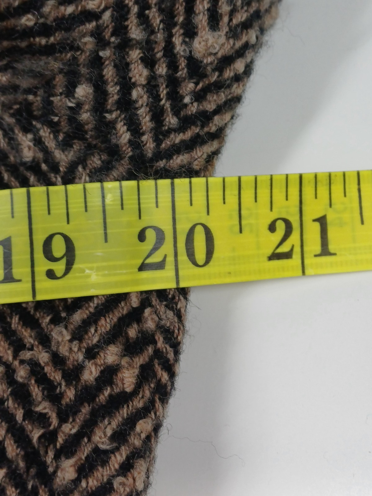 Jaeger Jacket Womens UK 12 Beige/Black Virgin Wool Cashmere Herringbone Blazer