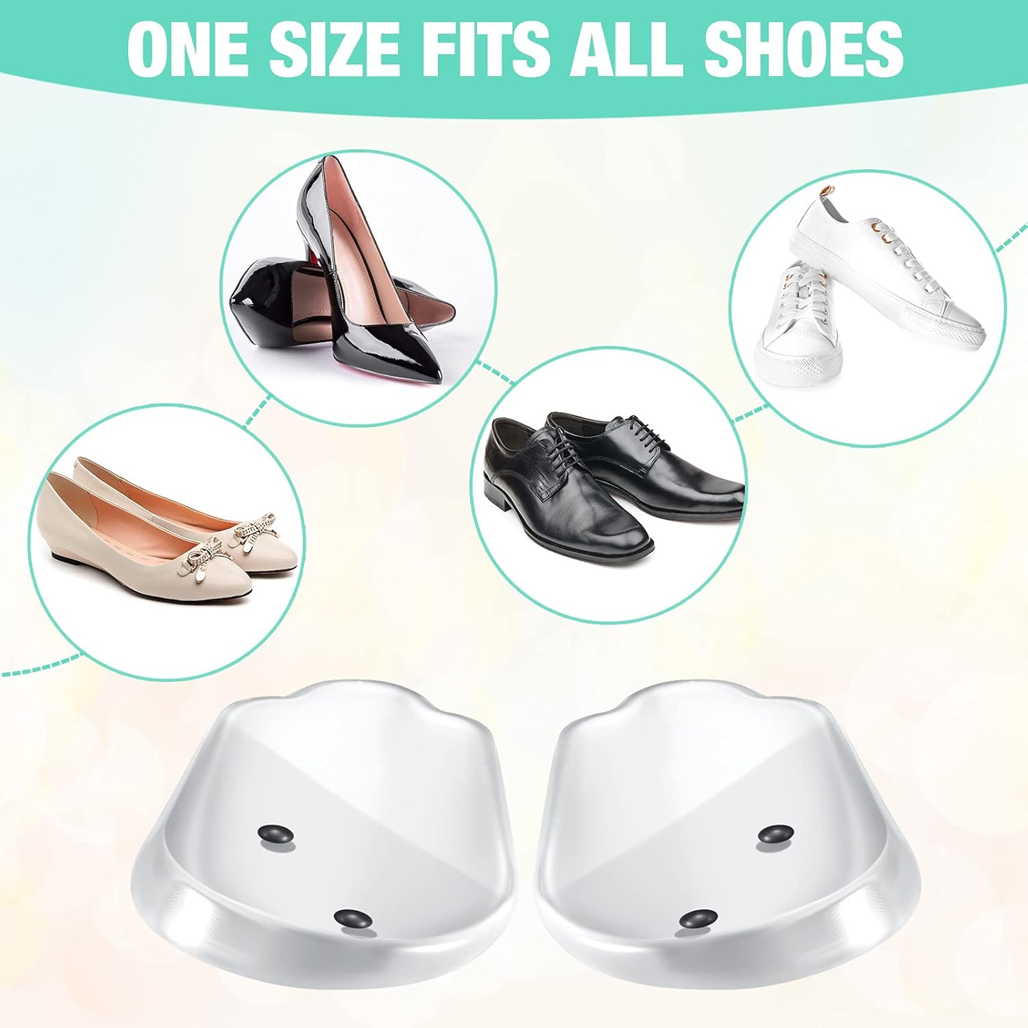 4 Pairs Medial Lateral Supination Wedge Insoles with Magnets Correcting Pronatio