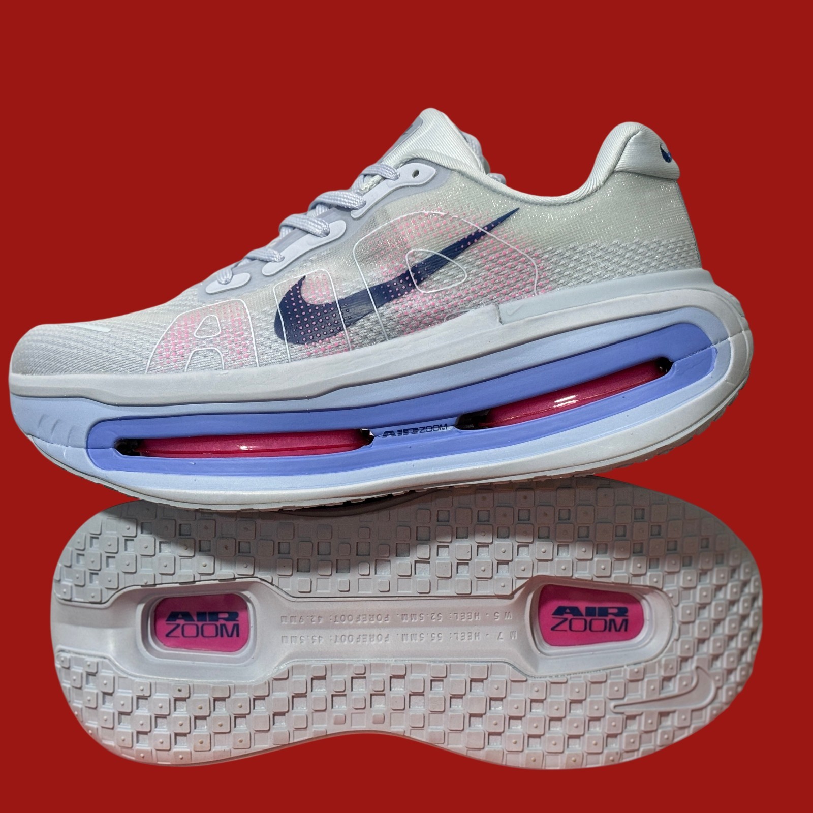 Nike Vomero Premium Sail Coconut Red and Blue HM5973-400 Running shoes
