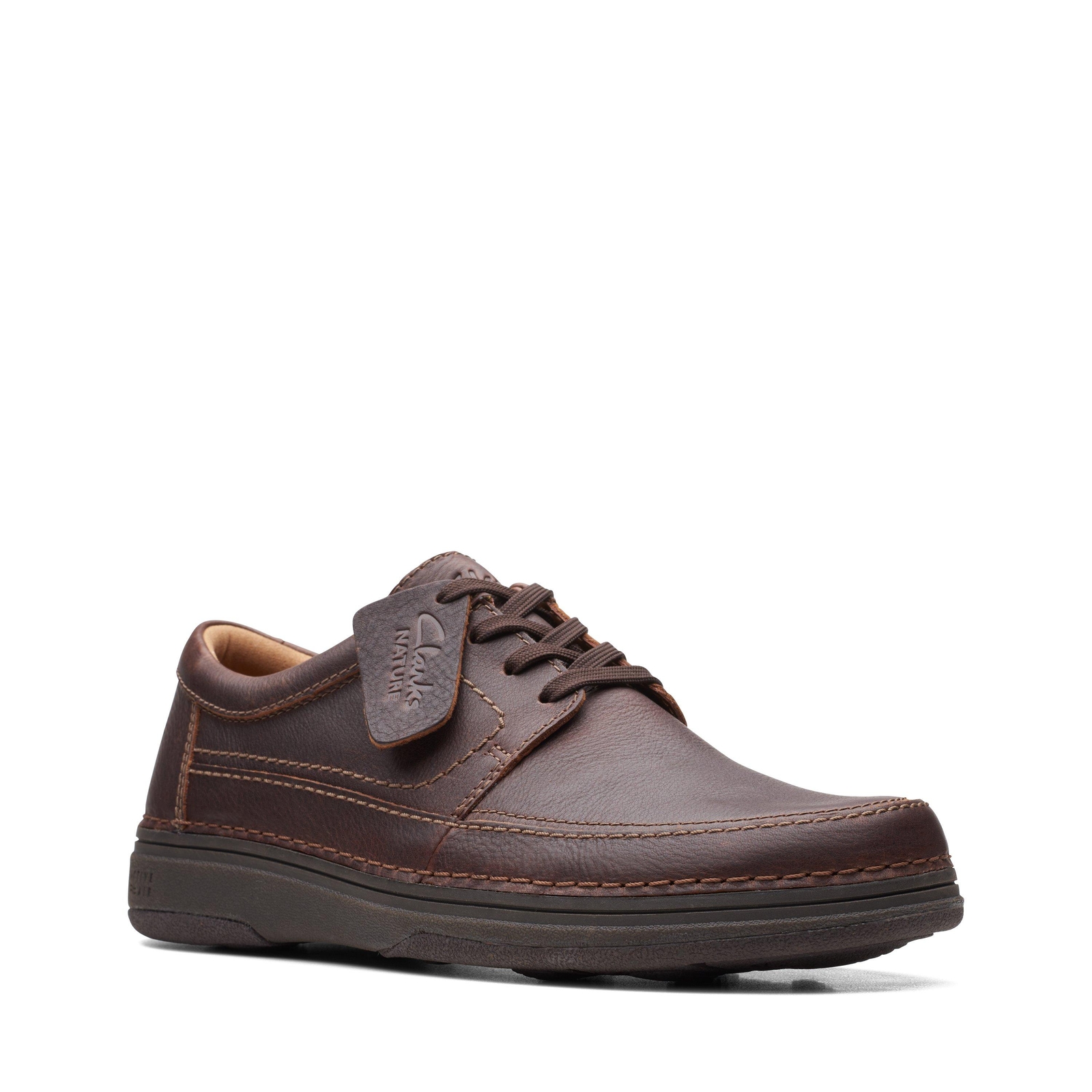 Clarks Mens Nature 5 Lo Brown Leather Casual Shoes