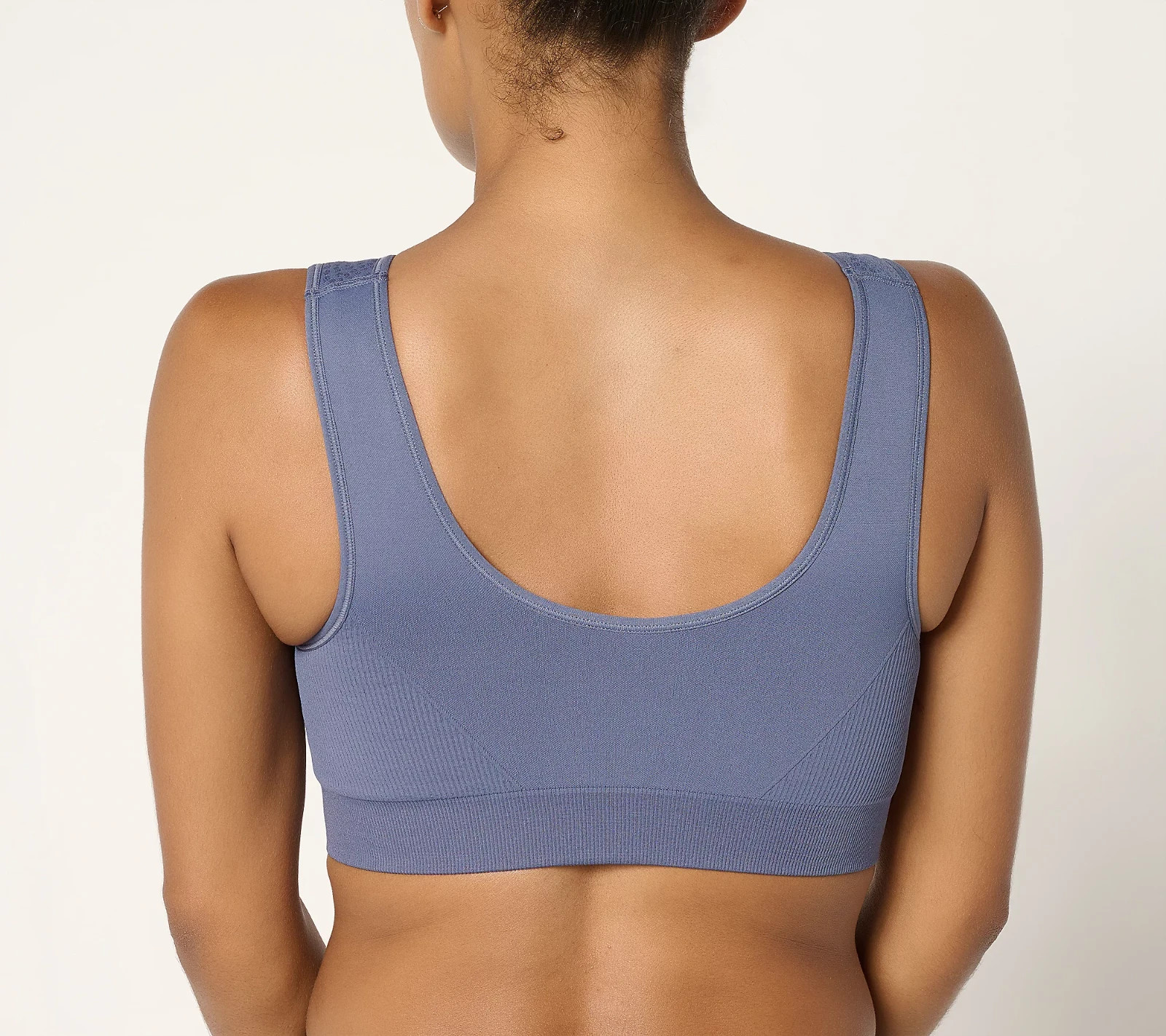 Breezies~Jacquard Back Smoothing Wirefree Bra~X-Large~Sunbeige~A692700~Foam Cup