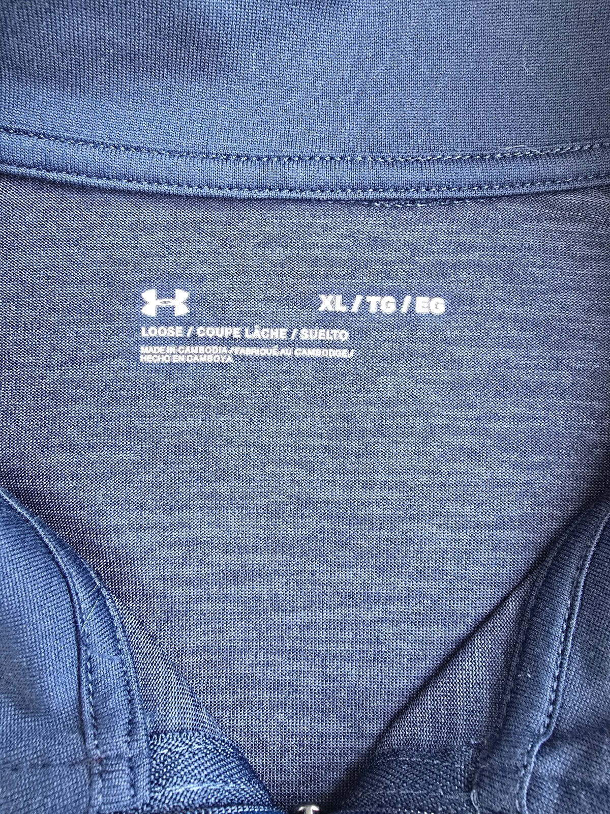 Under Armour Men’s Tech 2.0 1/2 Zip Pullover – Navy Blue Heathered XL