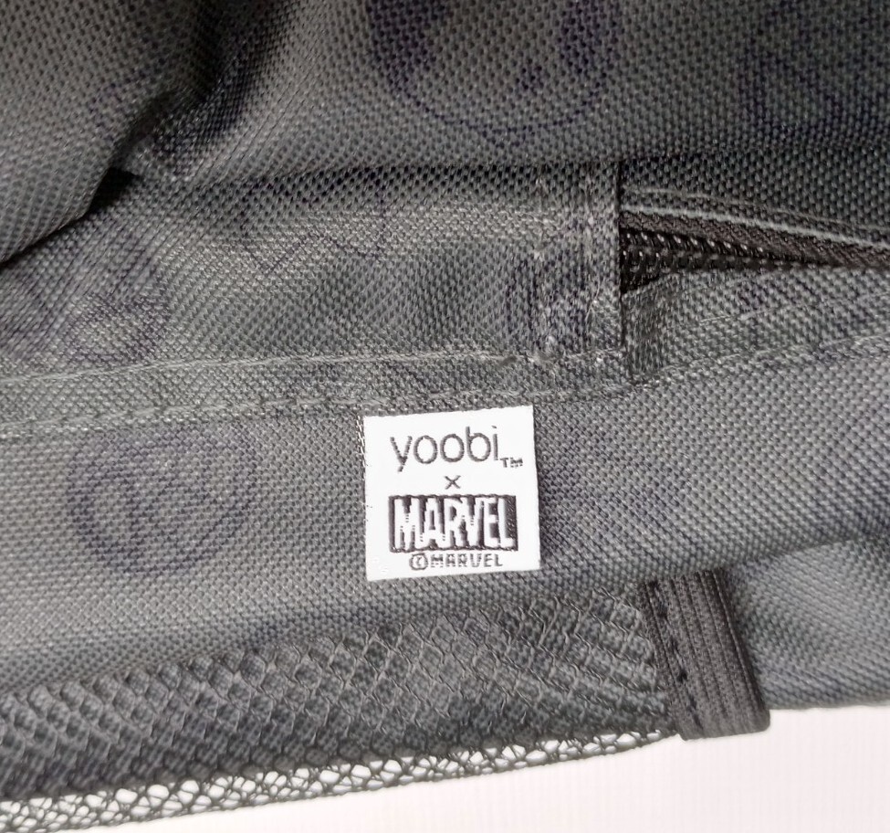 Marvel Avengers Yoobi Black 17″×13″ School Backpack NWT