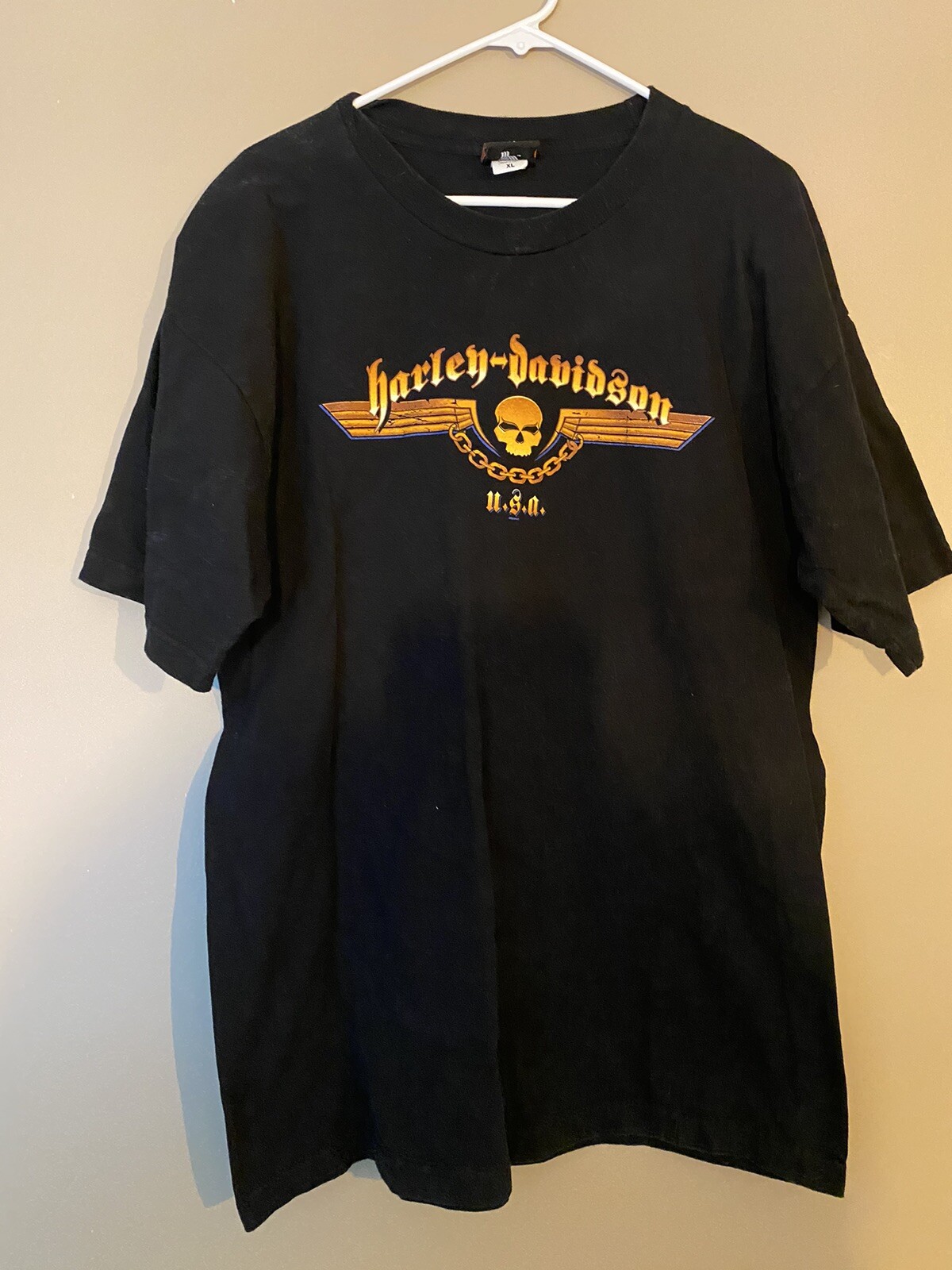 VTG 00s Harley Davidson Motorcycle T-Shirt XL United Arab Emirates 2000 Dubi