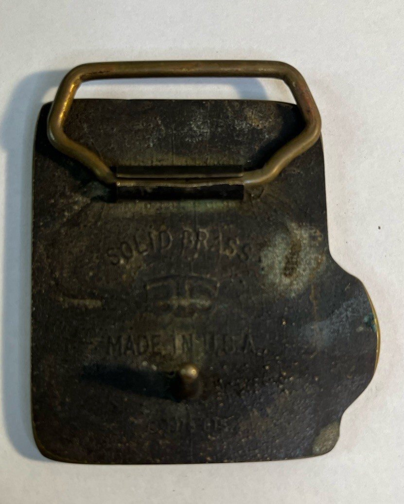 Hamm & Phillips Service Company Enid Ringwood Thomas Brass Belt Buckle USA Made
