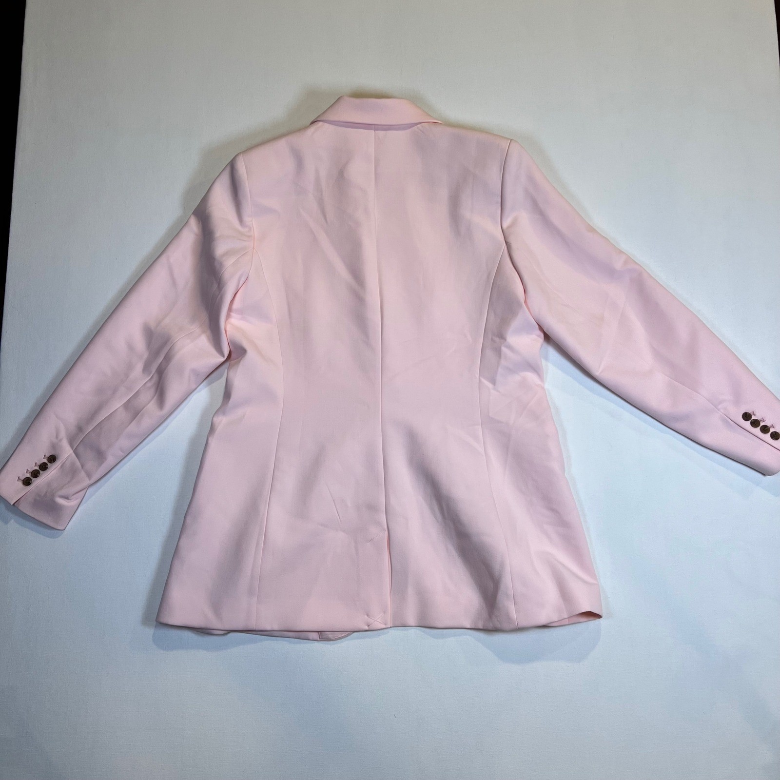 On 34th Womens Pink Single Button Peak Lapel Blazer Jacket Size 14