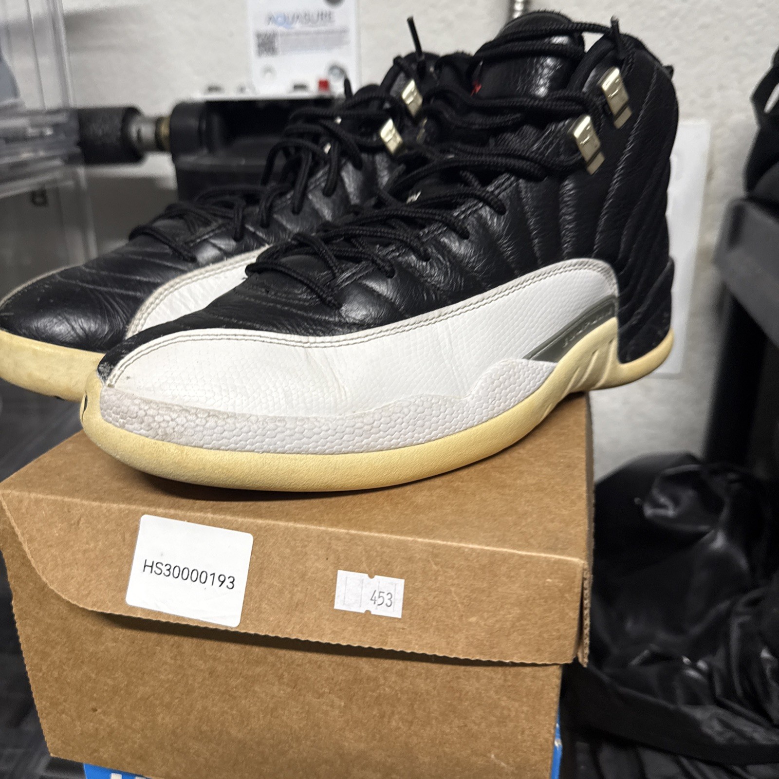 Nike Air Jordan 12 Playoff 2022 Men’s Size 9 OG XII Retro Black/White CT8013-006