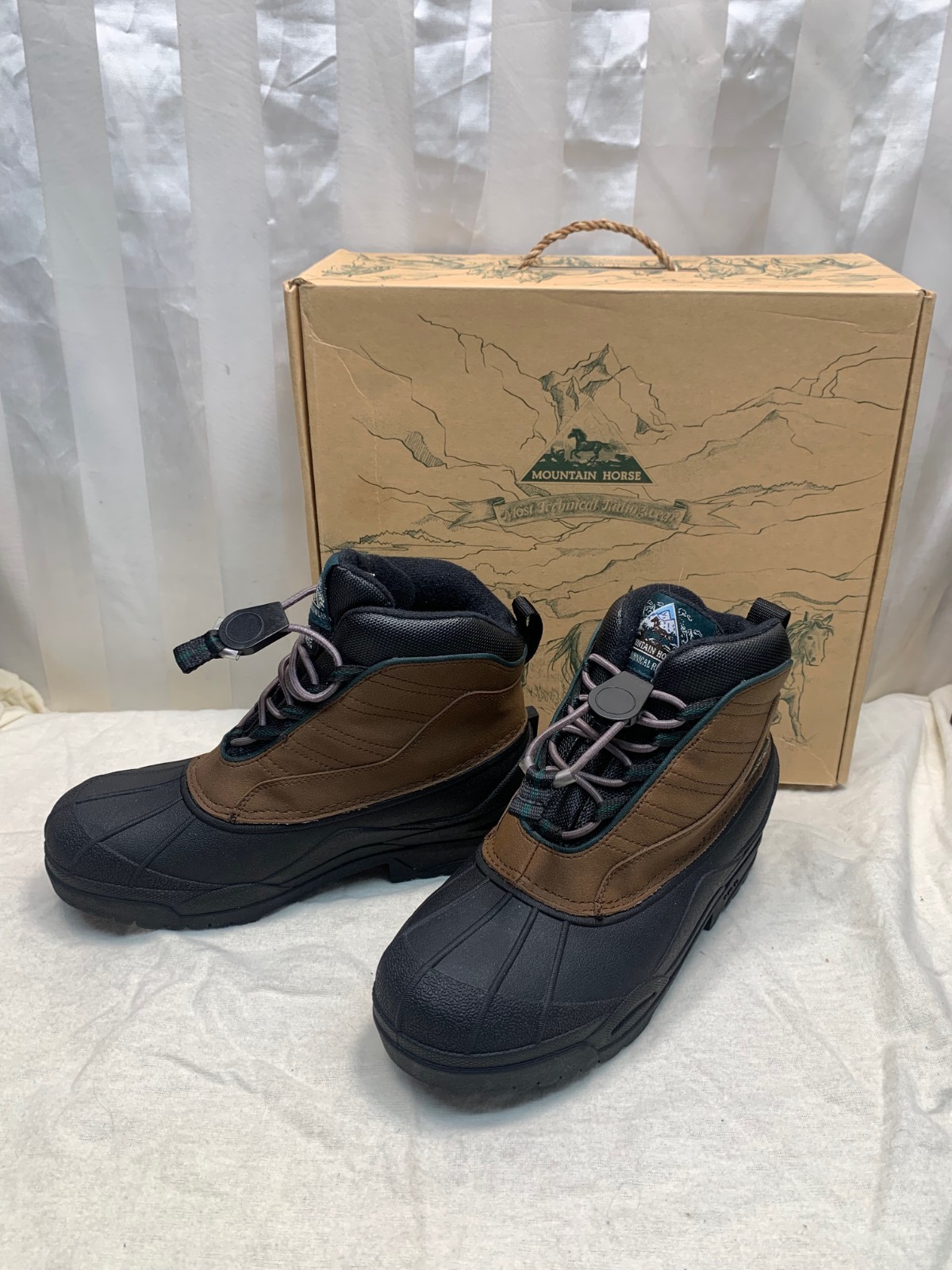 Mountain Horse RidingWear Women’s Black/Brown Winter Waterproof Boots 8W
