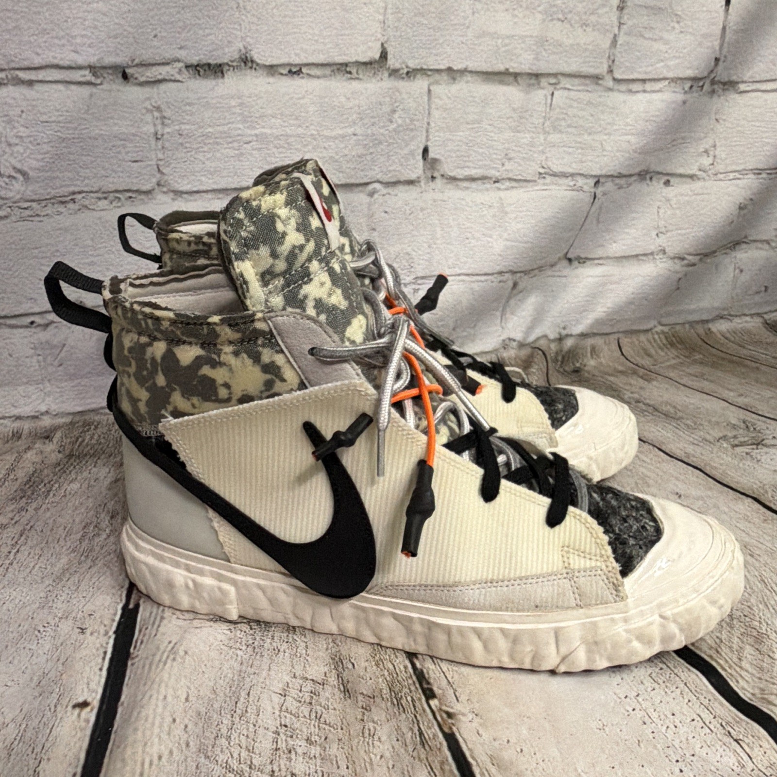 Nike Blazer Readymade Mid White Camo Size 11 in Excellent Condition No Box