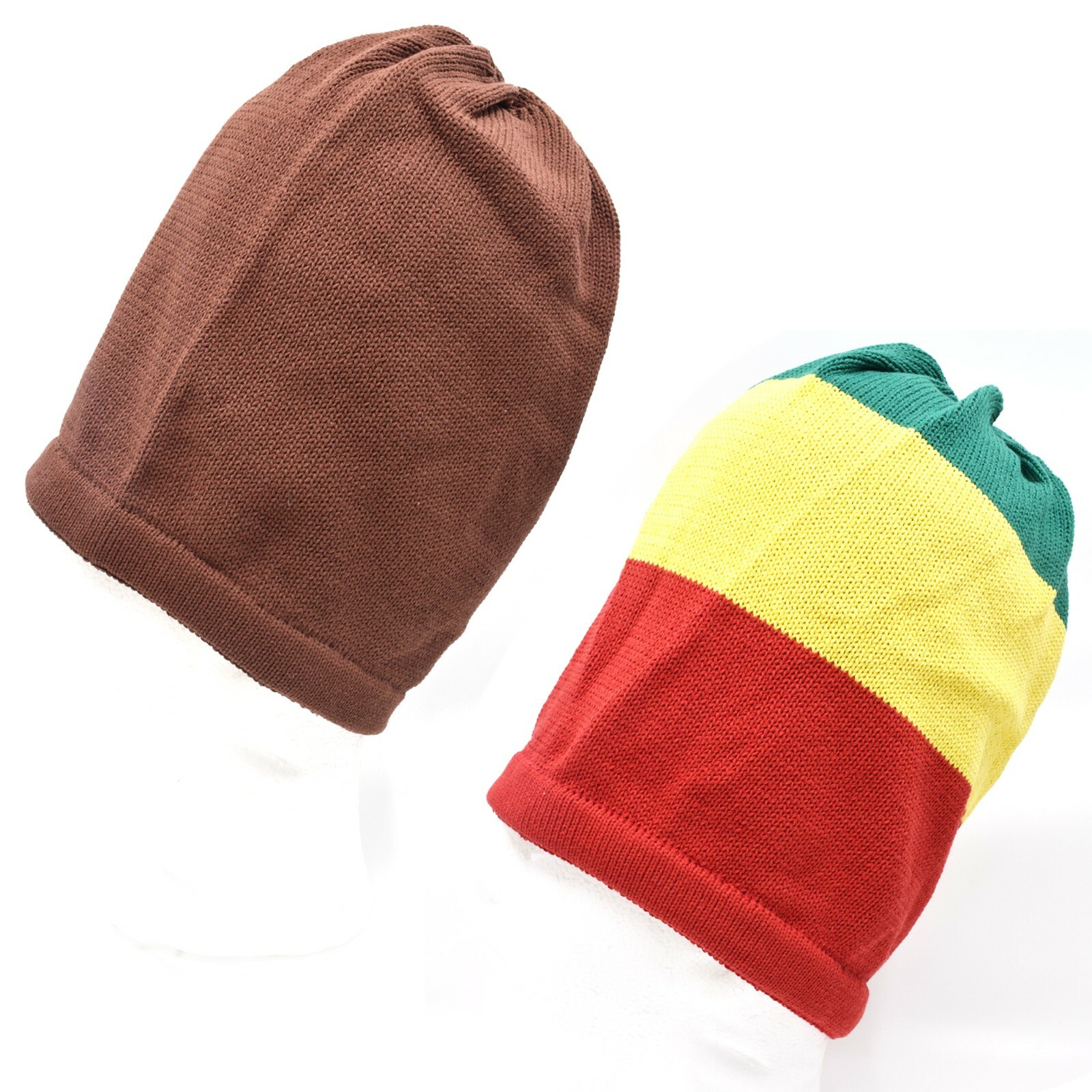 Rasta Hat 12 Inches Long Jamaica Rastafari Reggae Cap Dreadlocks Tam Cotton