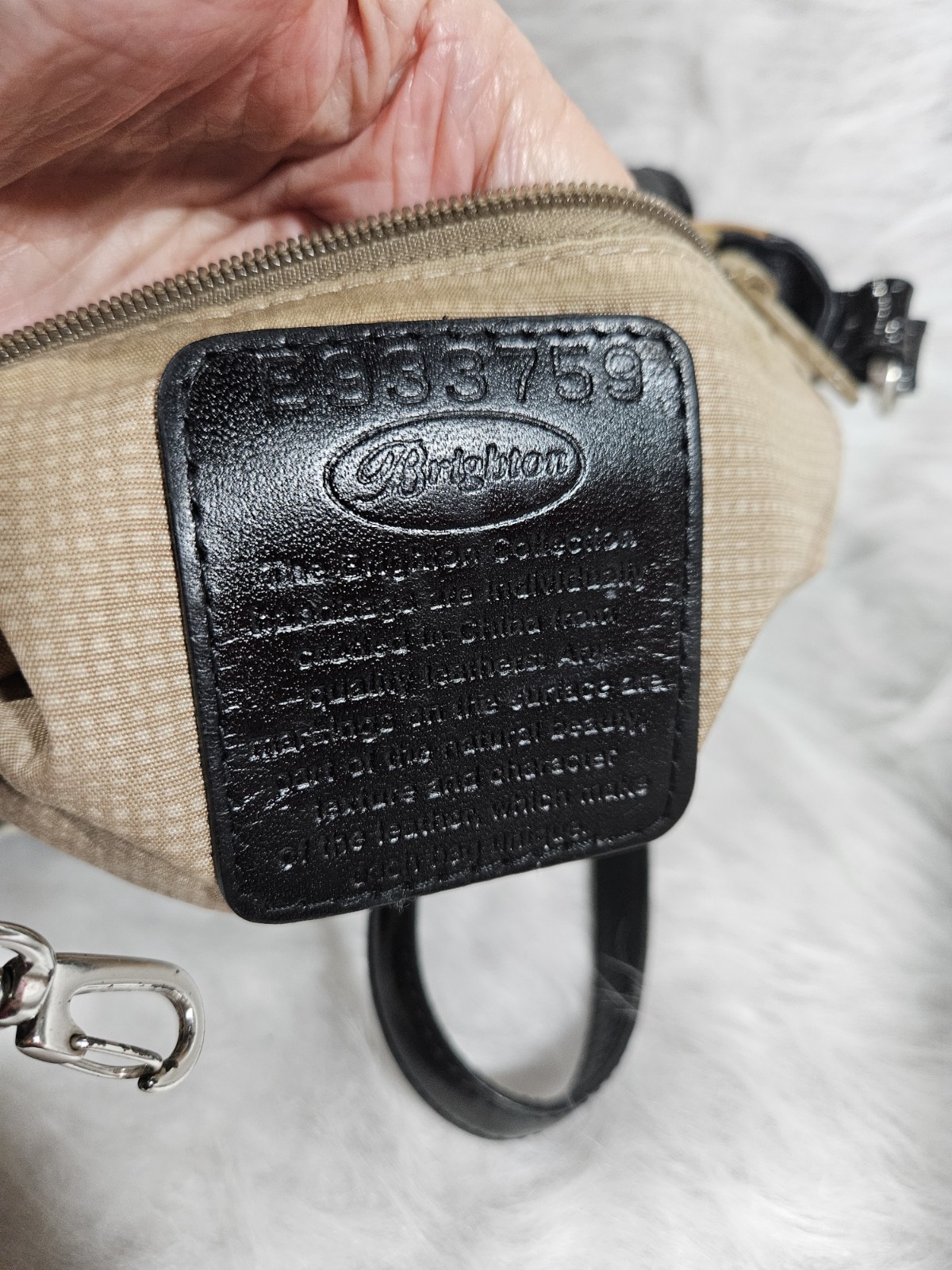 Brighton Diva Zebra Animal Print Crossbody Bag, Magnetic, Pockets, Silver