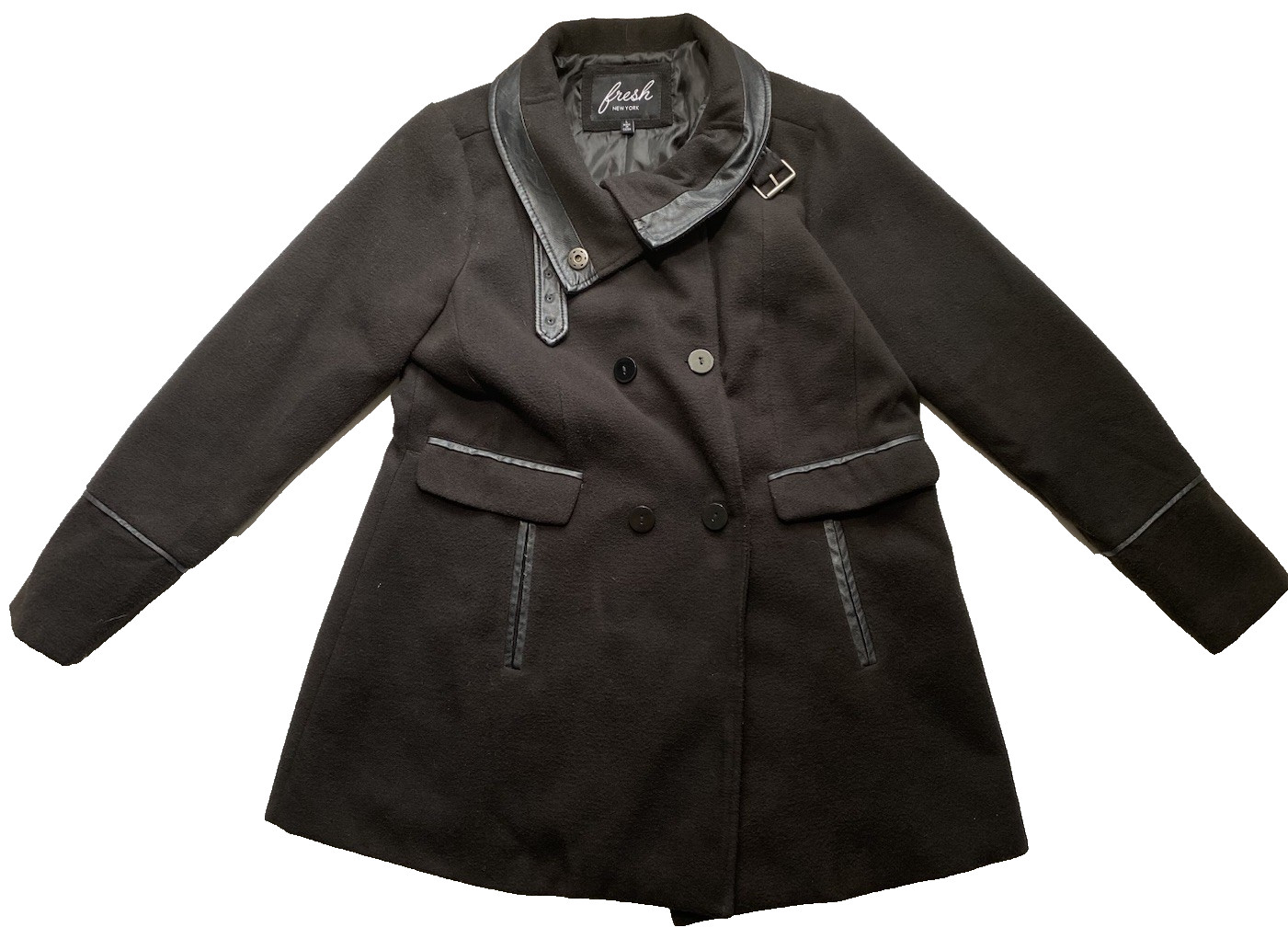 GOOD Fresh New York Peacoat Black Size Large Women’s Winter Jacket