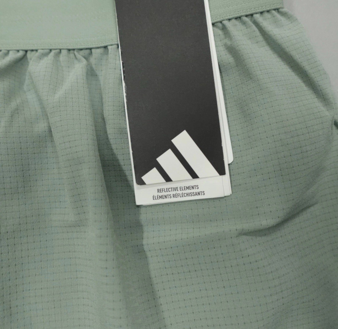 adidas Ultimate Running Reflective HIVIS 2-in-1 Shorts JC7336 Green Size XS NWT