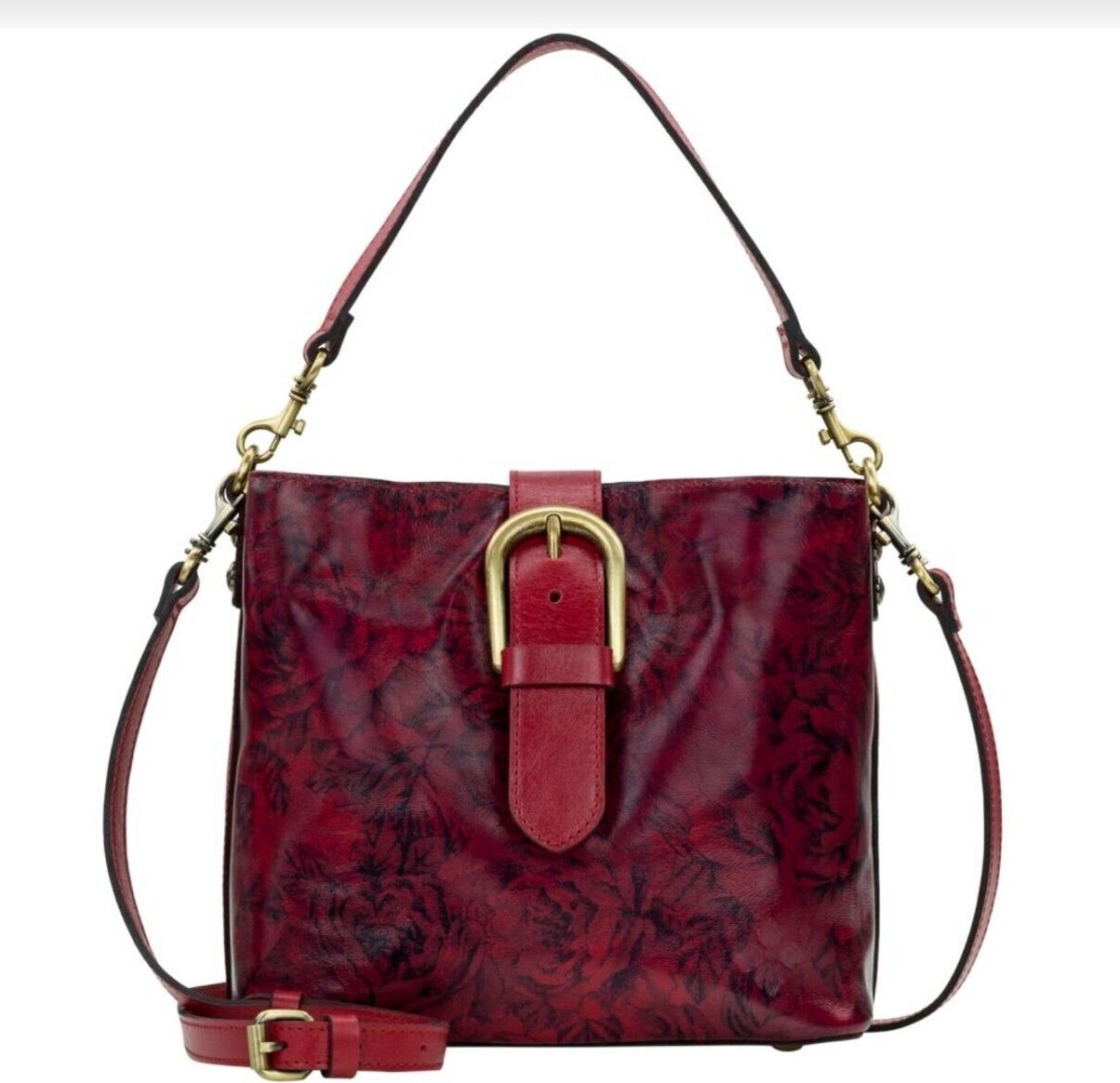Patricia Nash Irving Leather Satchel with Crossbody Strap CHOOSE COLOR from menu