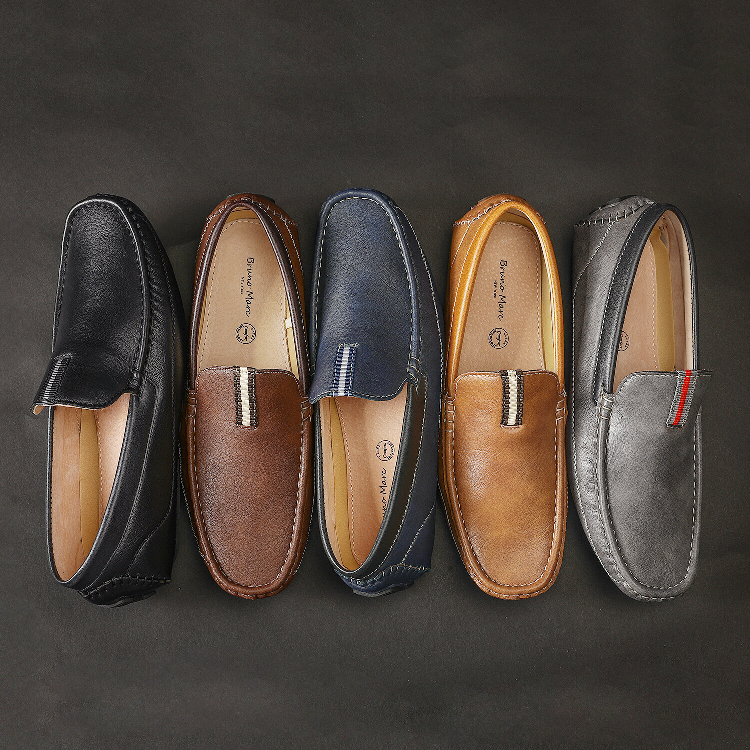 Men’s Driving Moccasins Loafers Classic Slip on Lightweight Shoes Size 6.5-15 US