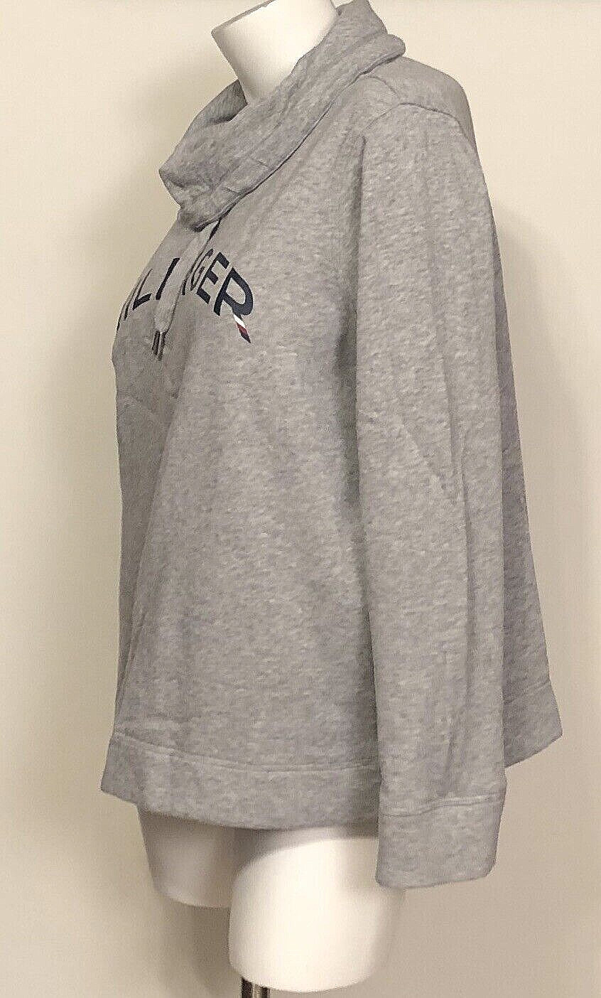 NWT TOMMY HILFIGER SPORT ASH GRAY FUNNEL NECK GRAPHIC SWEATSHIRT XL MSRP $59.00