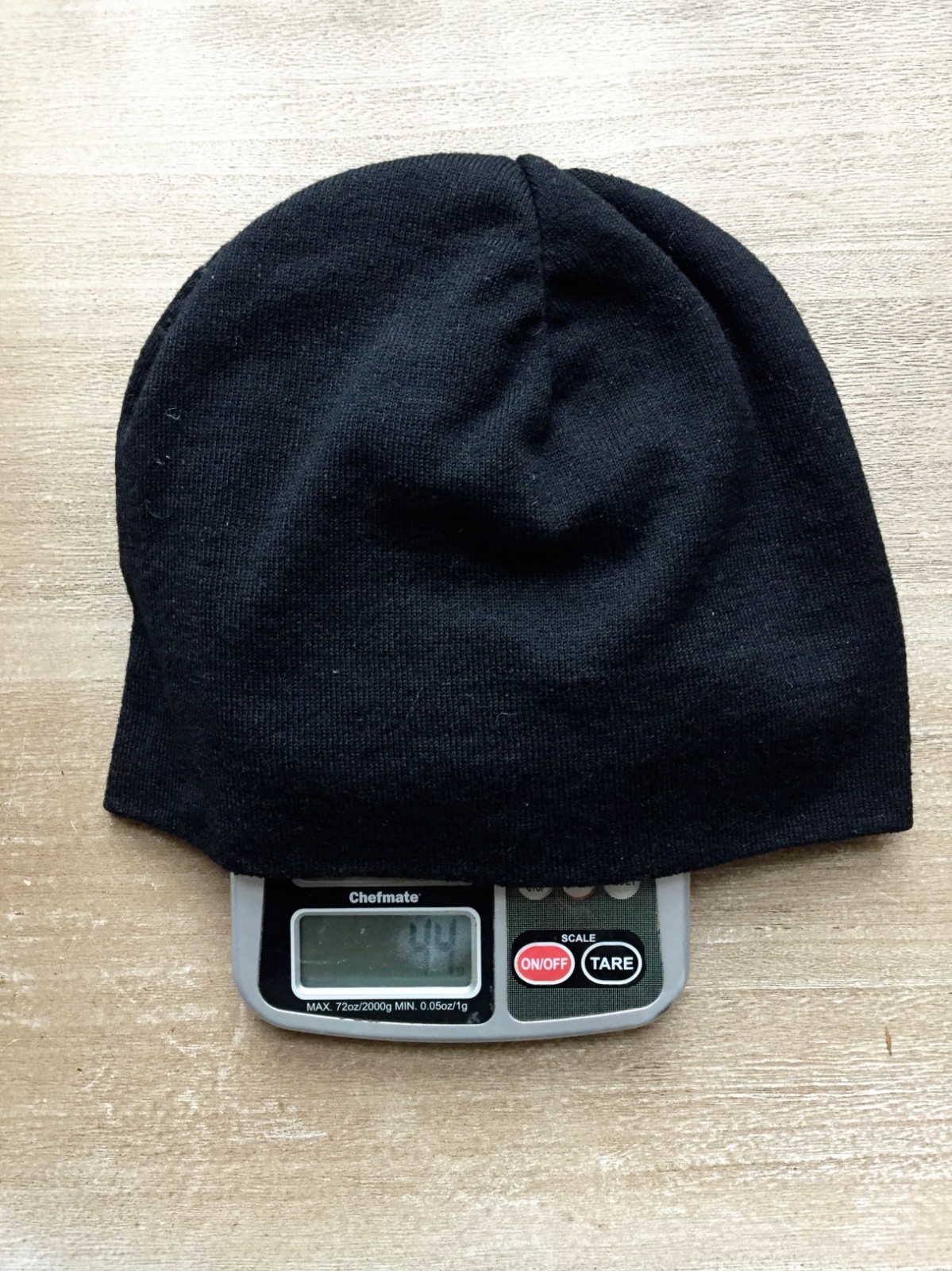 8.5in Beanie UltraSpun Heavy Weight Polyester Knit Hat Skull Cap Black USA MADE
