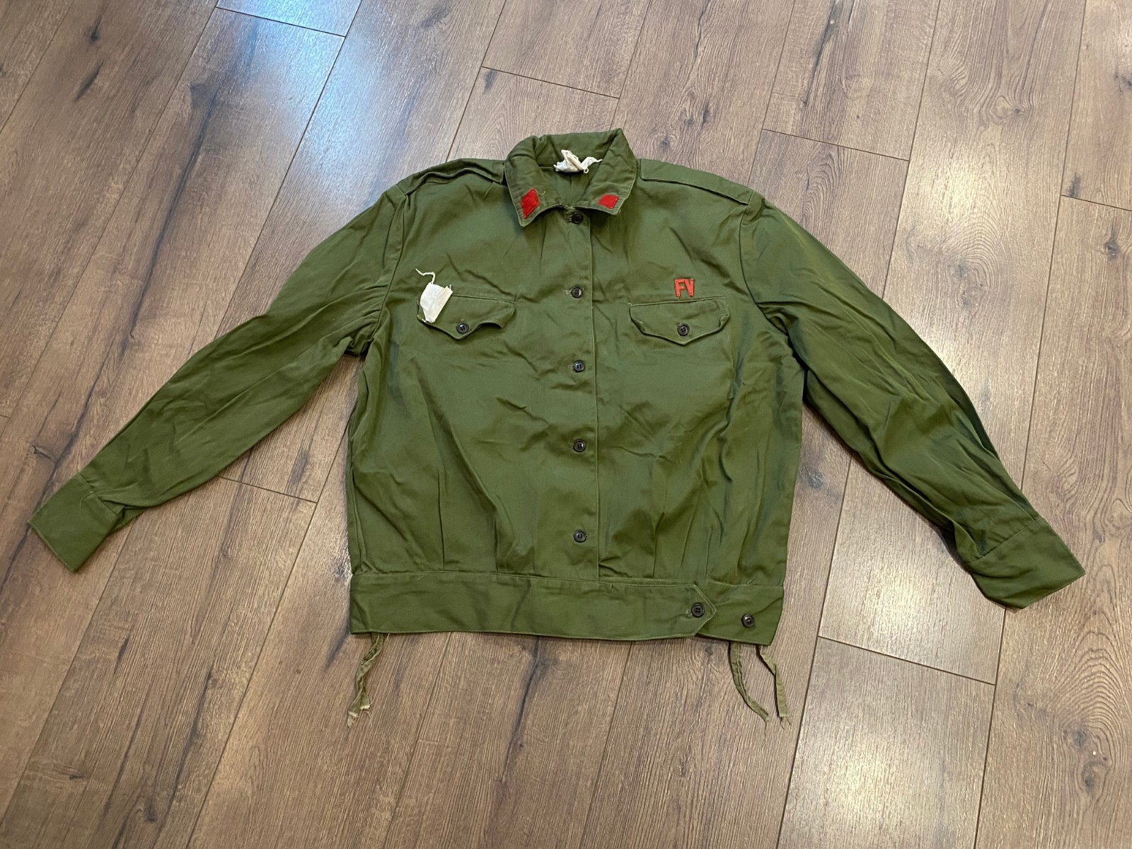 ALBANIA JACKET F.V COMMUNIST ERA SOLDIER ALBANIAN ENVER HOXHA #1221