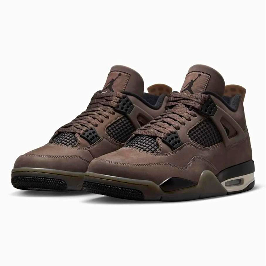 Jordan Air Jordan 4 Men’s Brown Mid Top Lace-Up Basketball Sneakers