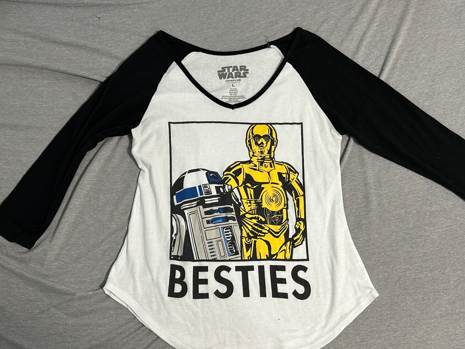 Star Wars R2D2 and CP30 women long sleeve shirt