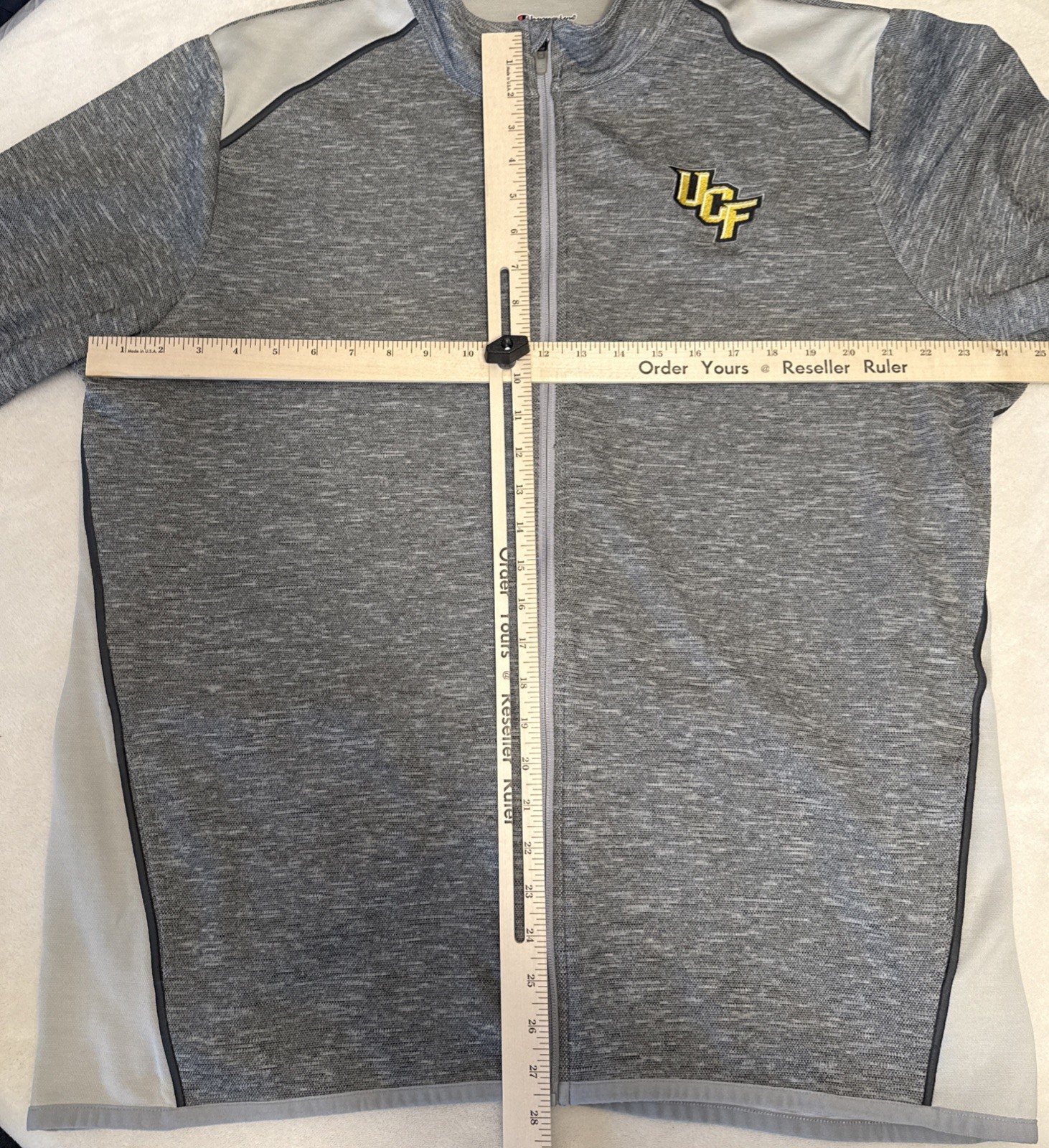 CHAMPION UCF Knights Full Zip Embroidered Jacket Gray XXL 2XL