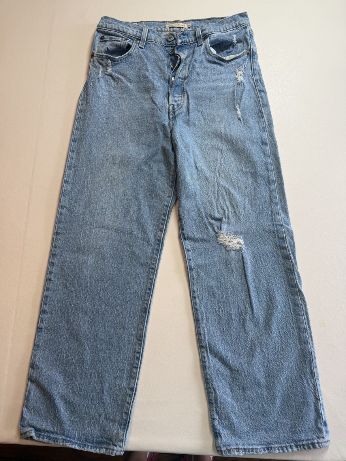 Levi’s Women’s Premium Ribcage Straight Ankle Jeans 29W 27L