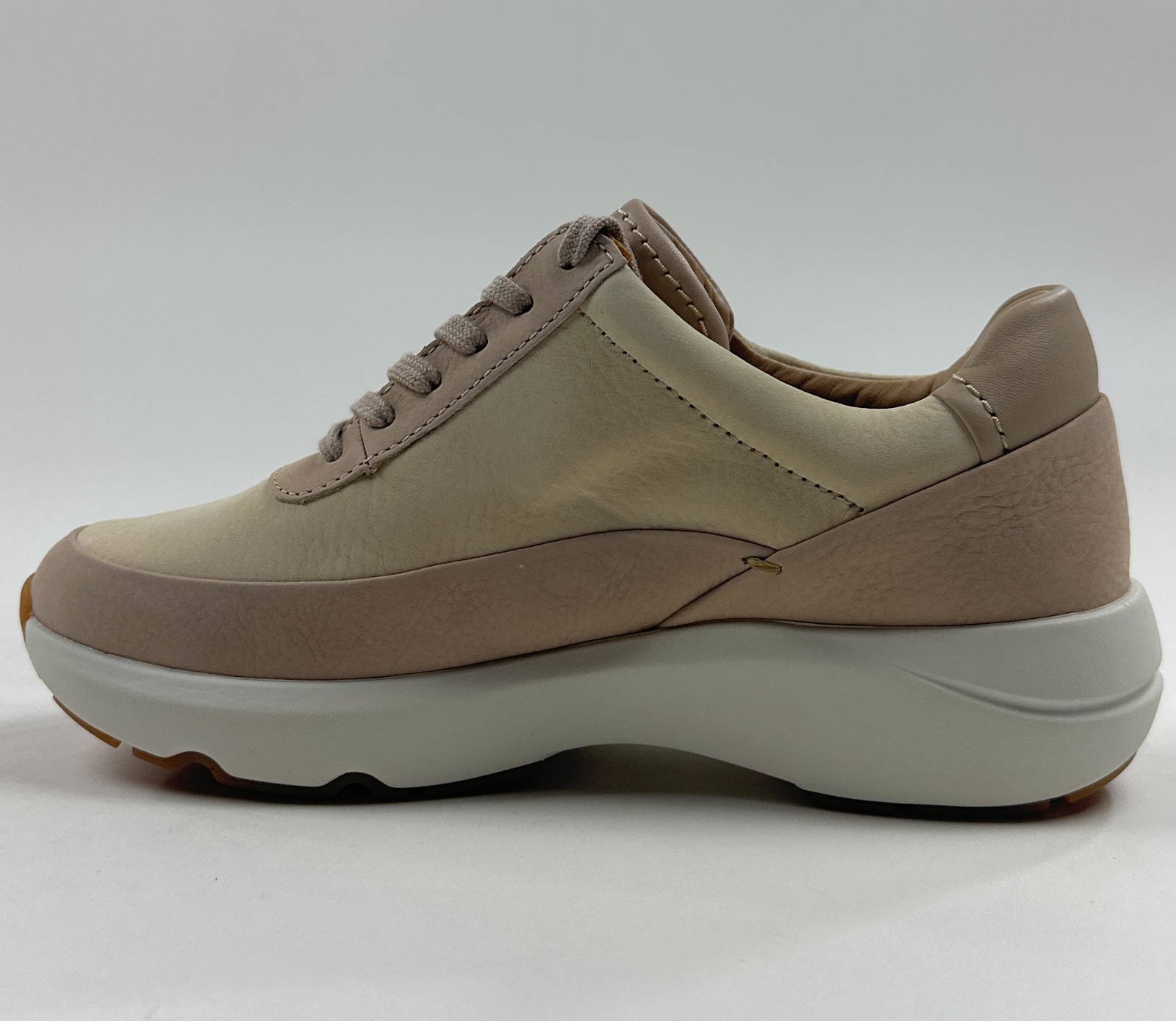 Clarks Tivoli Zip Leather Sand Tan Womens 6 Wide Sneakers Shoes Casual 26176651